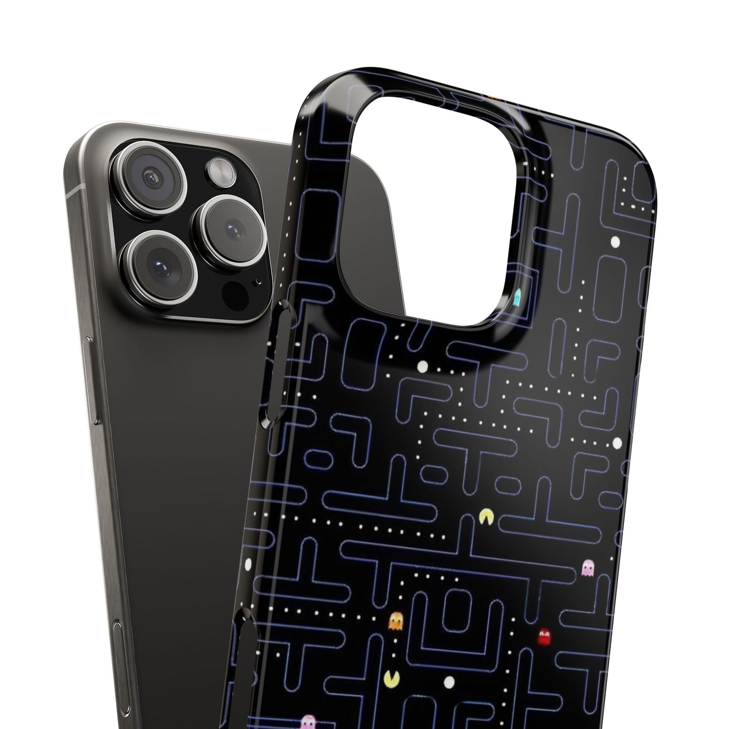 iPhone Slim Case, Pac Man Arcade Game Board Design, Glossy Finish