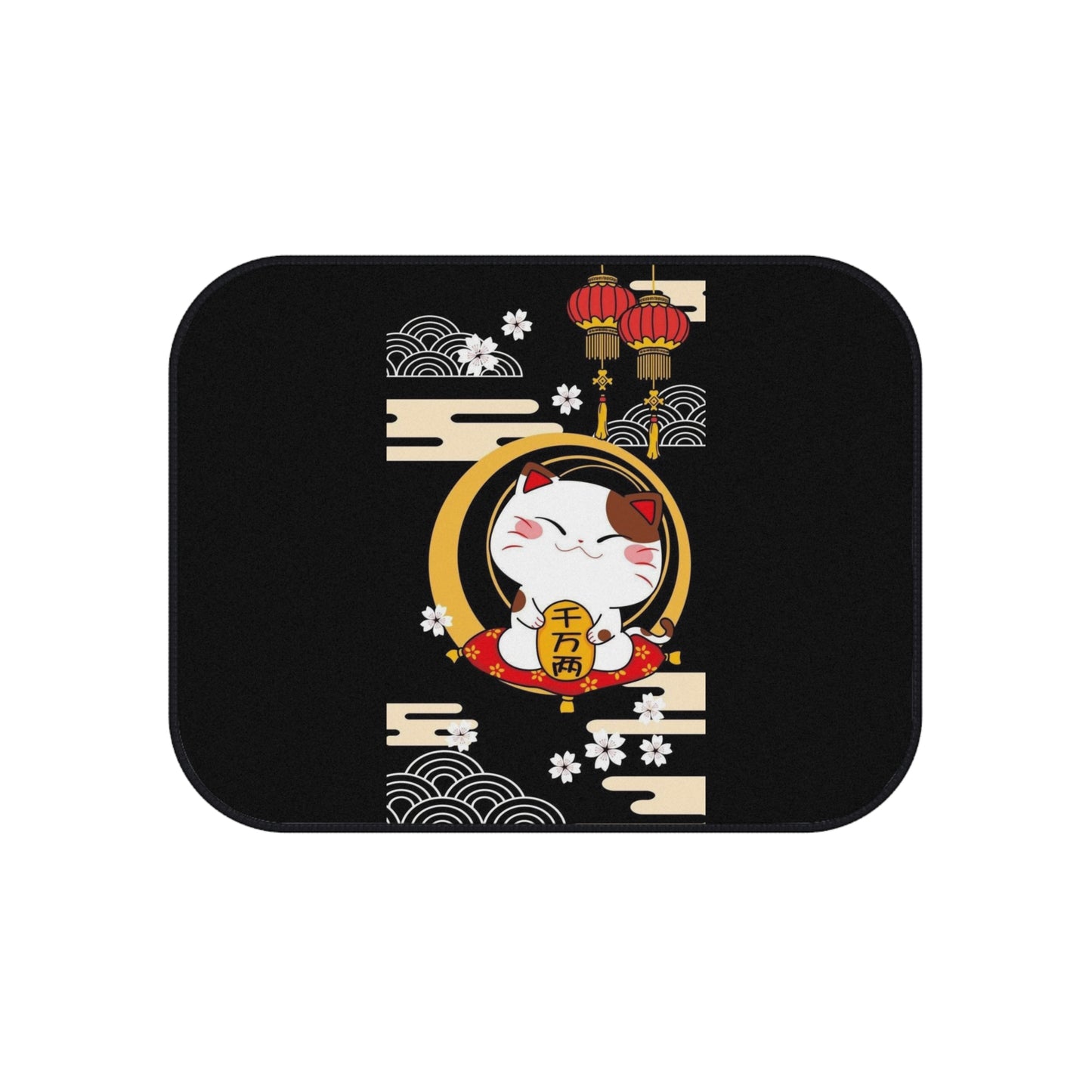 Lucky Cat JDM Car Mats | Set of 4 | Drift Car Accessories, Japan Auto Decor