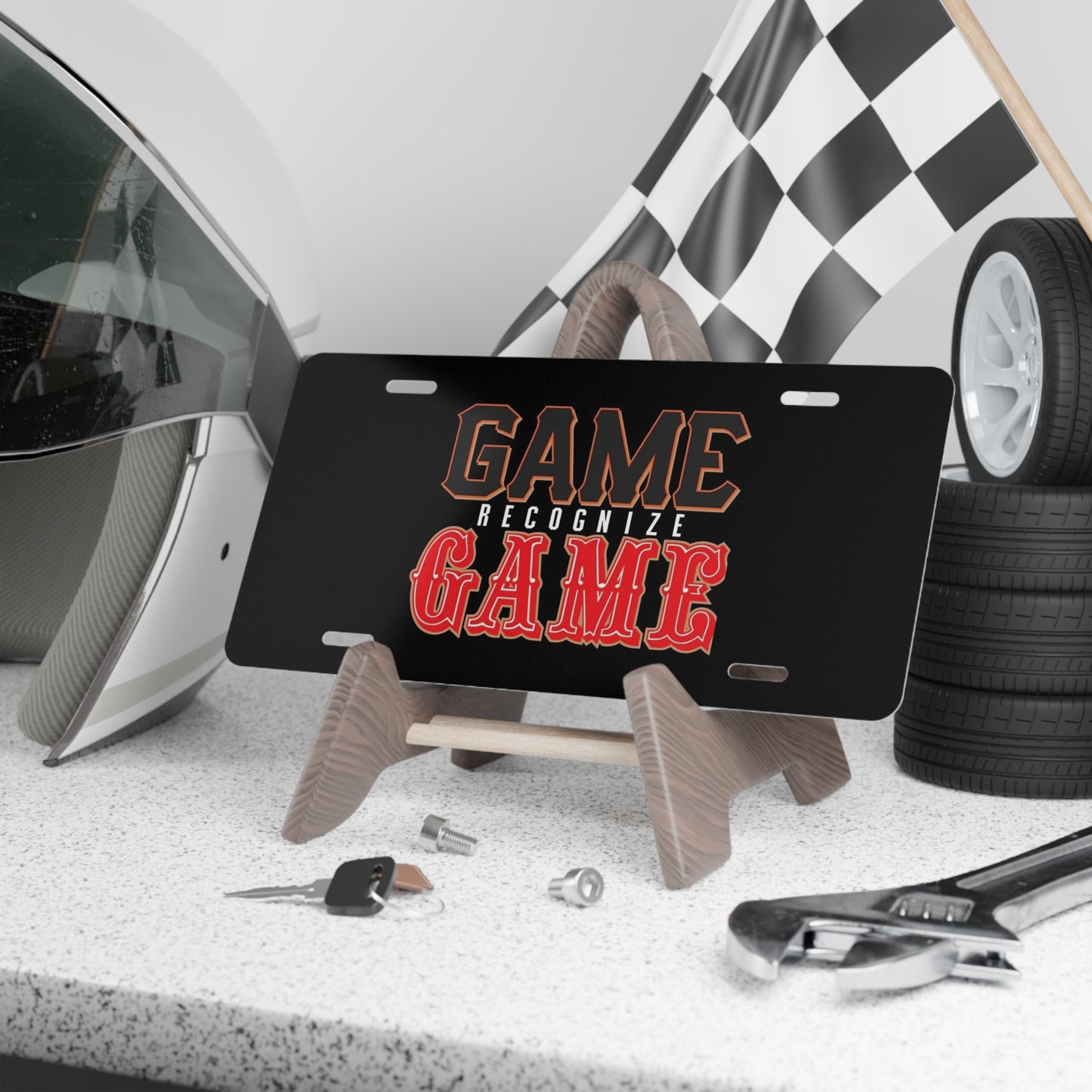Game Recognize Game Front Vanity License Plate, San Francisco Sports