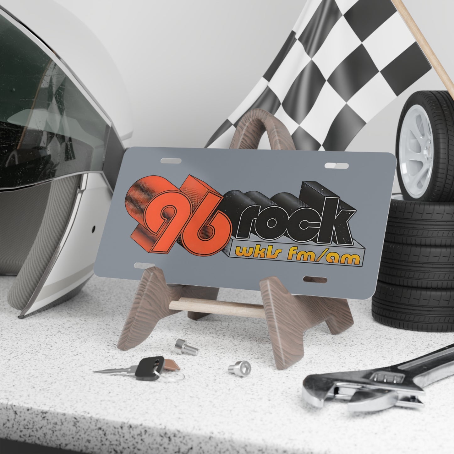 96 ROCK FM WKLS Classic Rock Radio Front Vanity License Show Plate