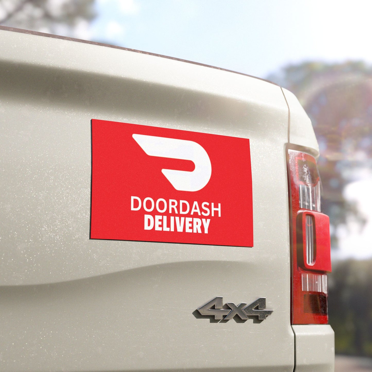 Red Door Dash Delivery Driver Car Magnets Bumper Sticker Decal Free Shipping