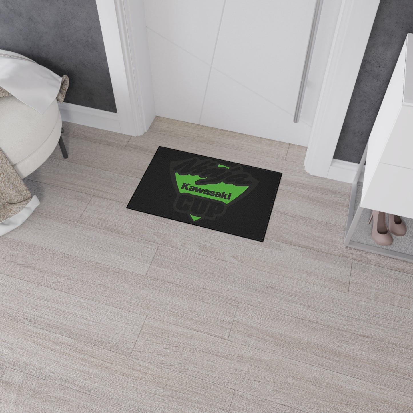 Motorsports Ninja Cup Kawasaki Floor mat | Motorcycle Garage Mat