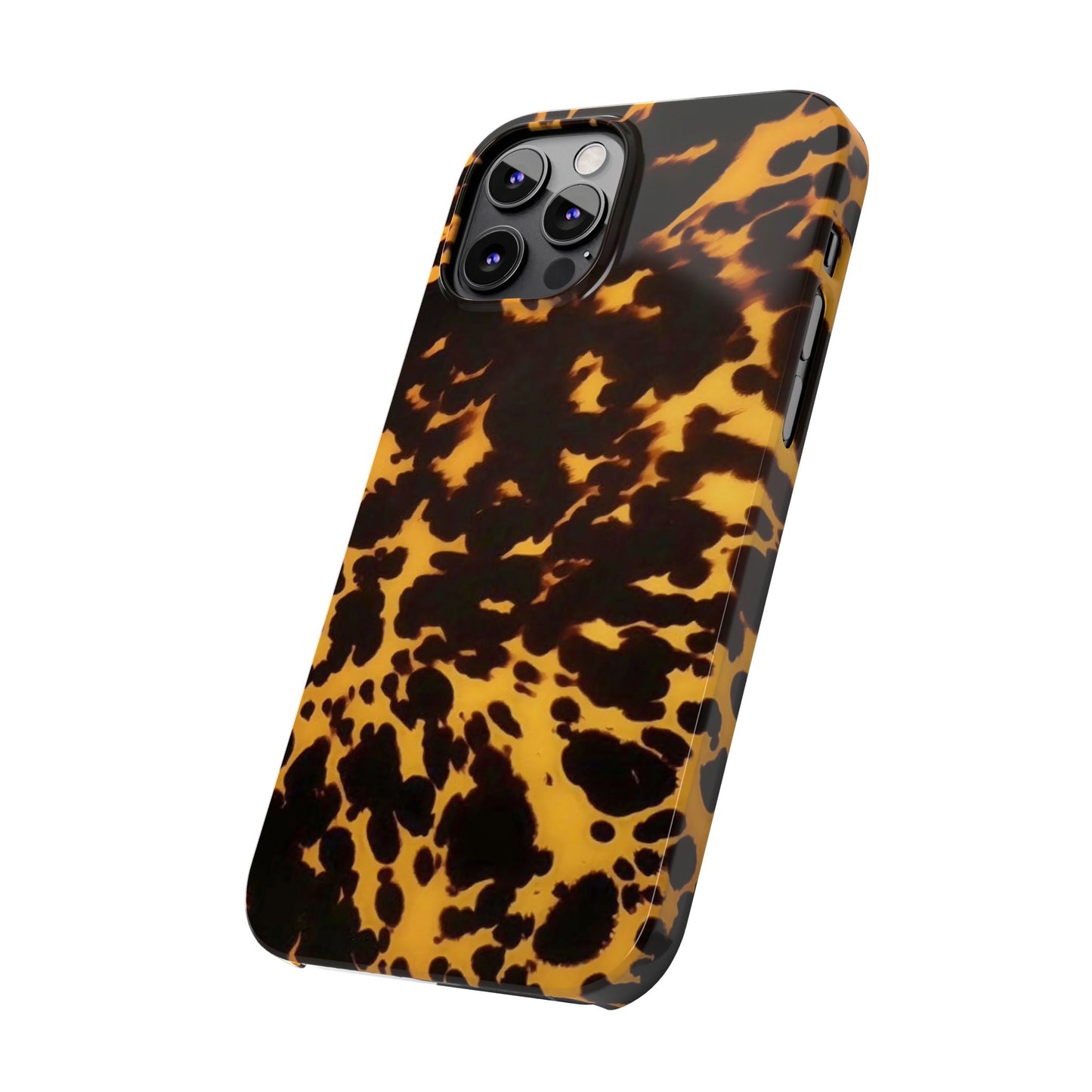 Two Tone Tortoiseshell iPhone Ultra Slim Cases, Glossy Finish