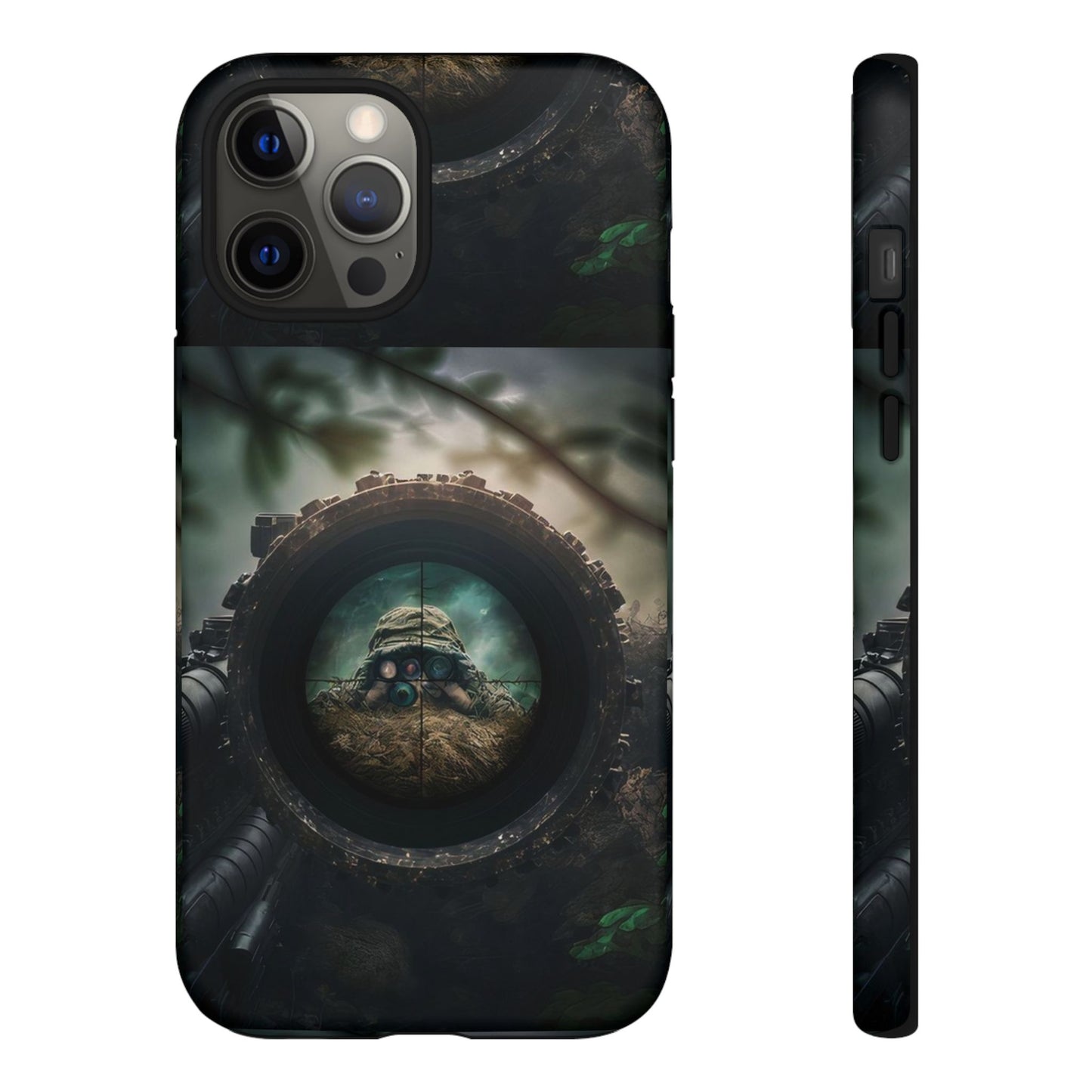 Sniper Scope Soldier Phone Case | Dual Layer Tough Cover  For iPhone