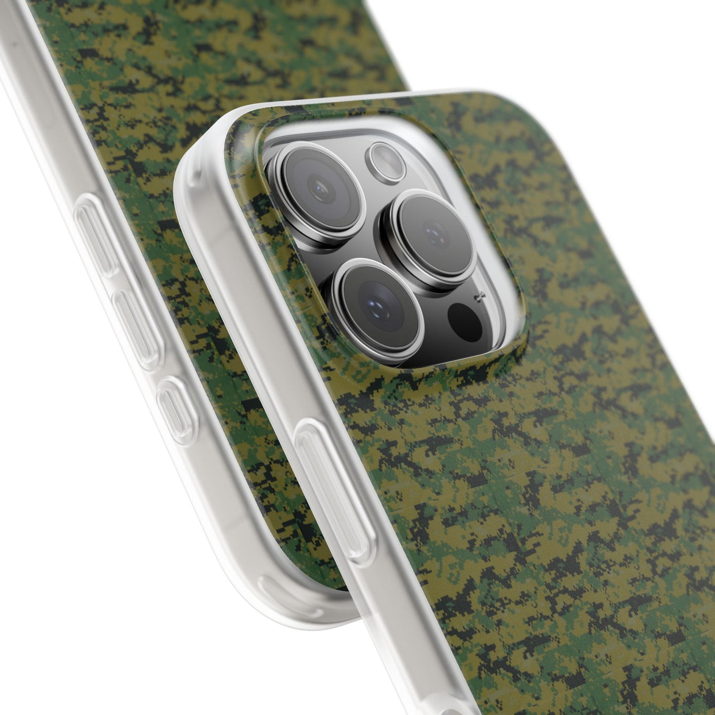 Marapat Pixelated Camo Flexible Phone Cases For iPhone and Samsung Galaxy