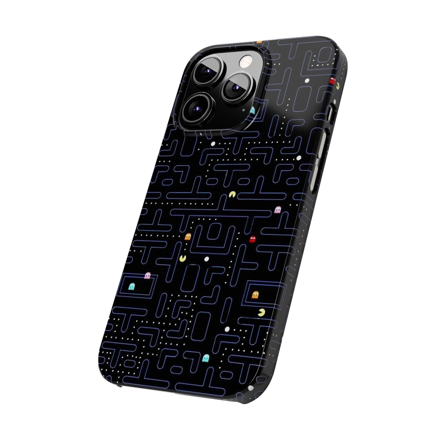 iPhone Slim Case, Pac Man Arcade Game Board Design, Glossy Finish
