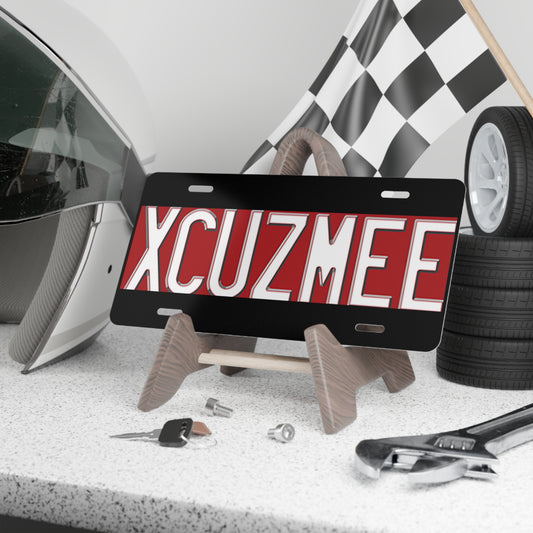 XCUSMEE Novelty Front Vanity License Plate, Custom Humor Car Tag