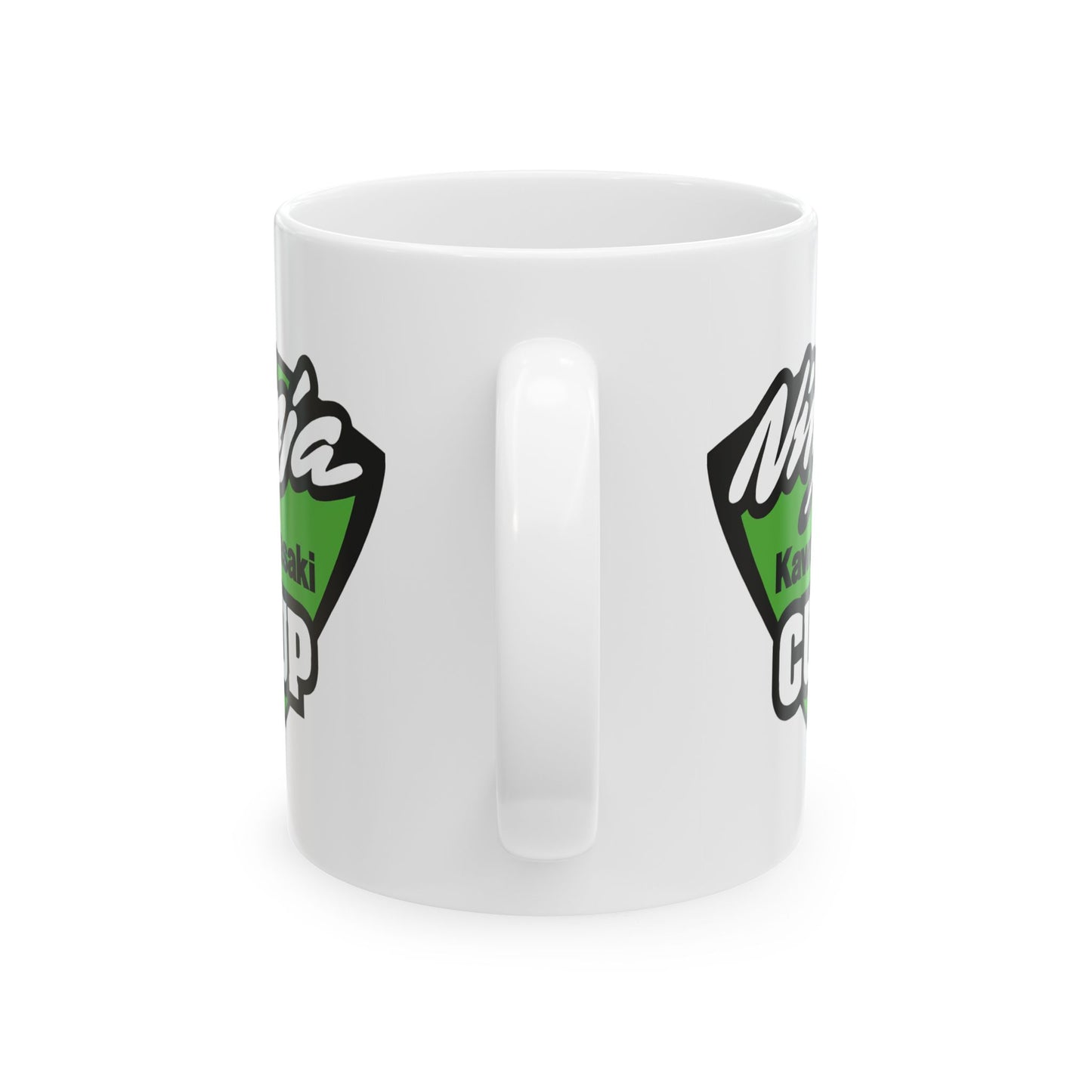 Ninja Cup Ceramic Coffee Mug, Unique Gift for Racing Lovers, Kawasaki