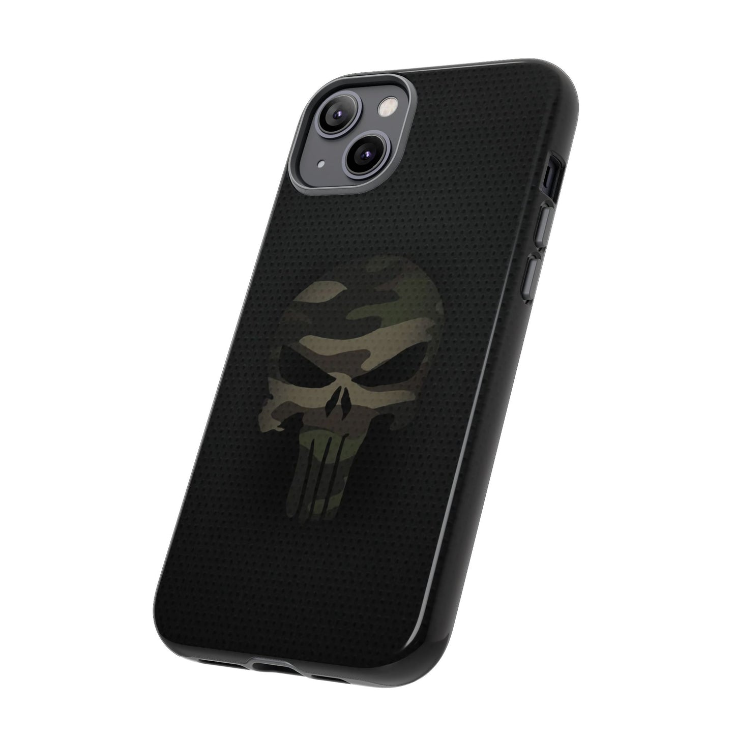 Camo Green Tough Case For iPhone, Samsung Galaxy, Jake Skull Punisher Graphic