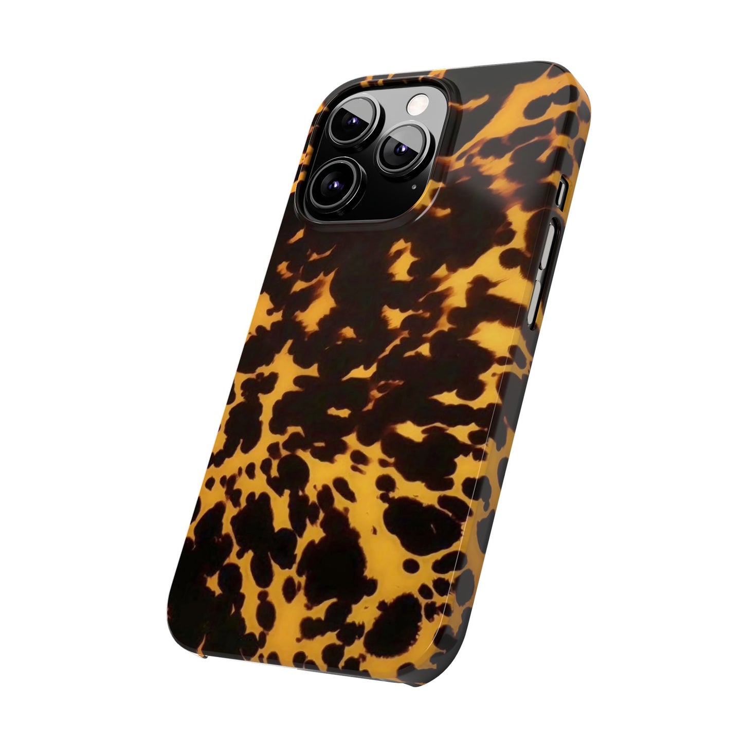 Two Tone Tortoiseshell iPhone Ultra Slim Cases, Glossy Finish