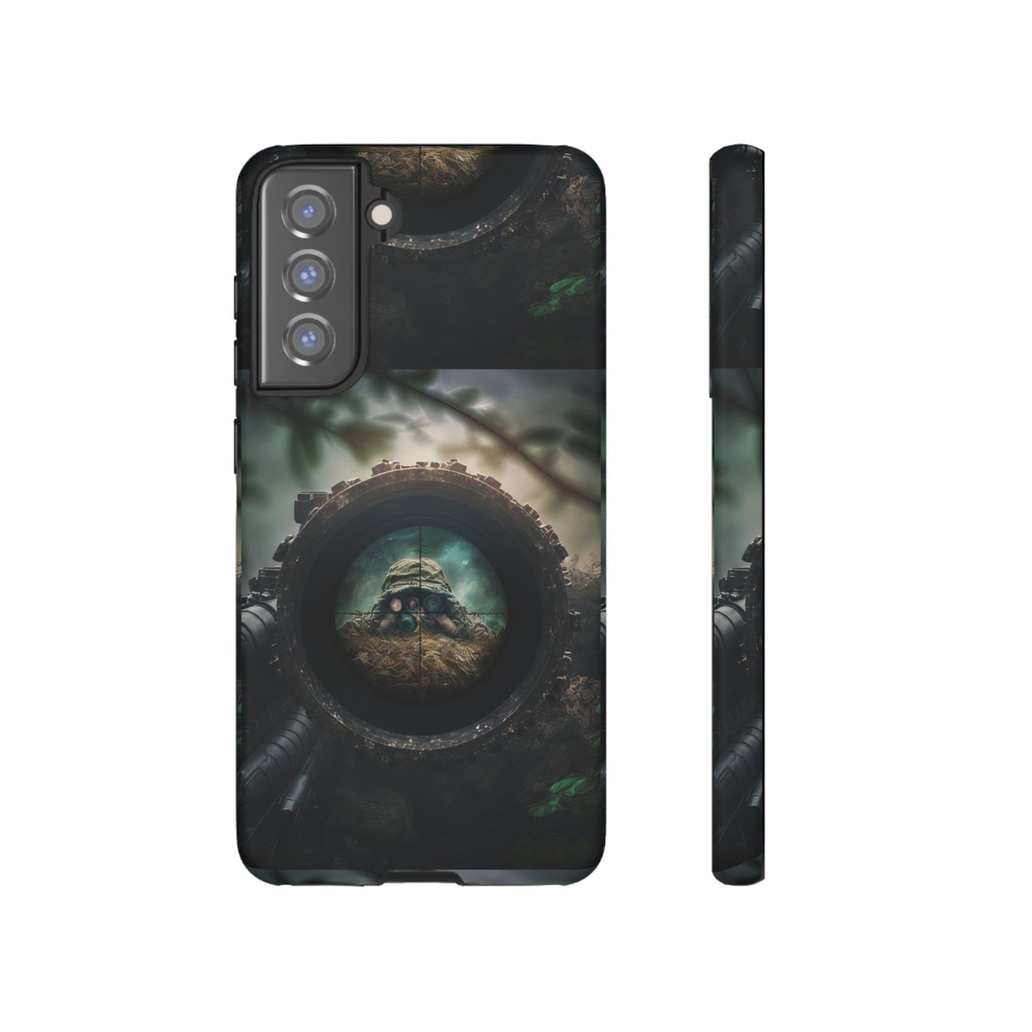 Sniper Scope Soldier Phone Case | Dual Layer Tough Cover  For iPhone