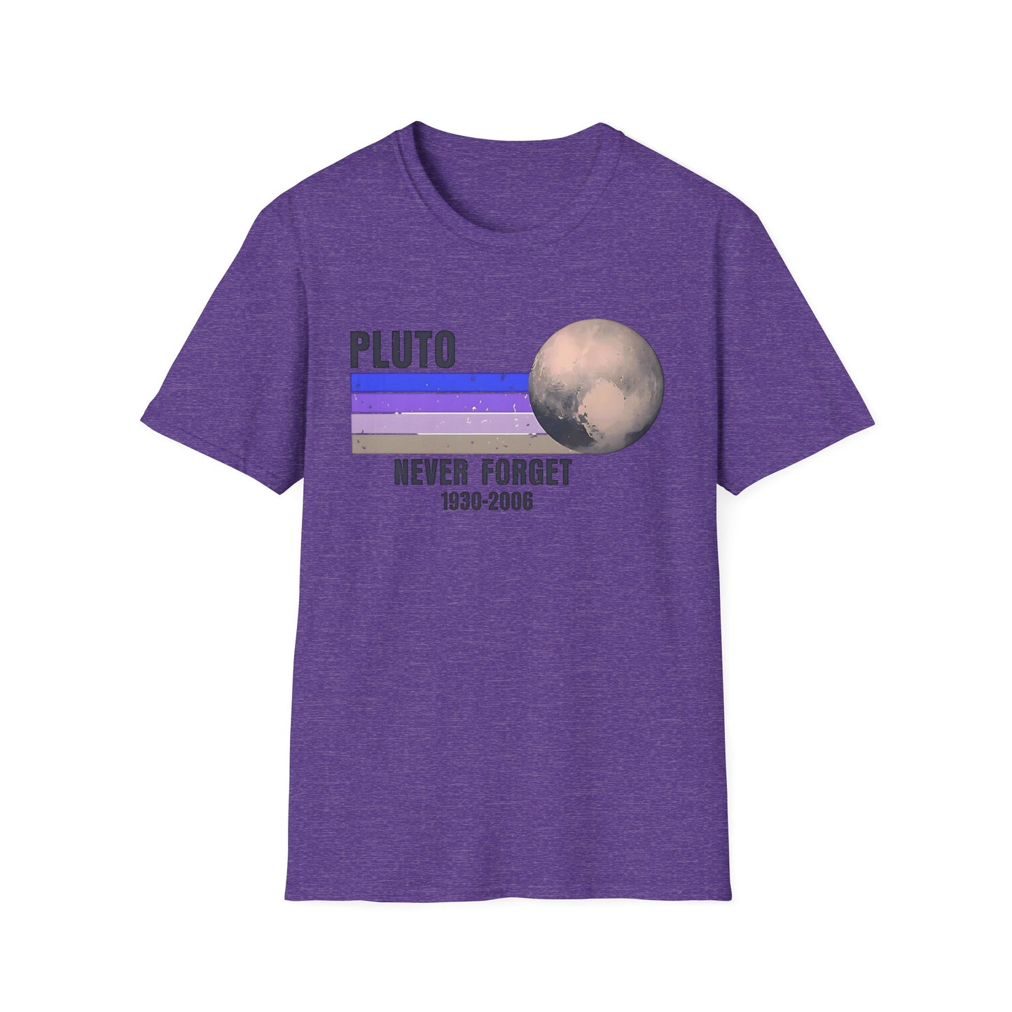 Retro Pluto Never Forget T-Shirt, Space Lover Gift, Astronomy Tee, Nostalgia