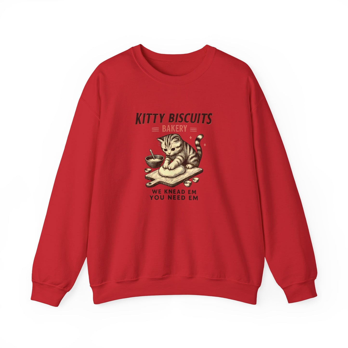 Kitty Biscuits Bakery Unisex Heavy Blend™ Crewneck Sweatshirt, Cozy Gift Idea