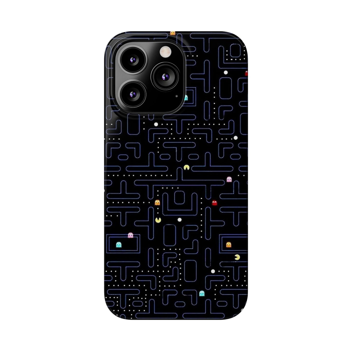 iPhone Slim Case, Pac Man Arcade Game Board Design, Glossy Finish
