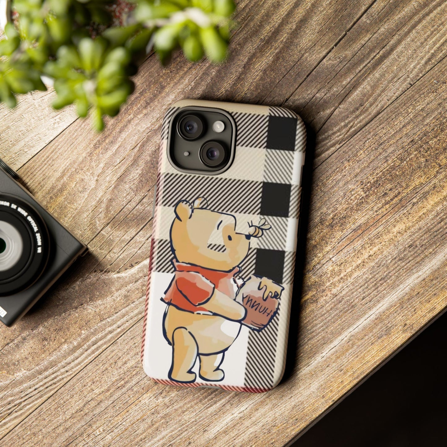 Cute Animal Phone Case, Winnie the Pooh Design, Gift for Kids, Character Case,