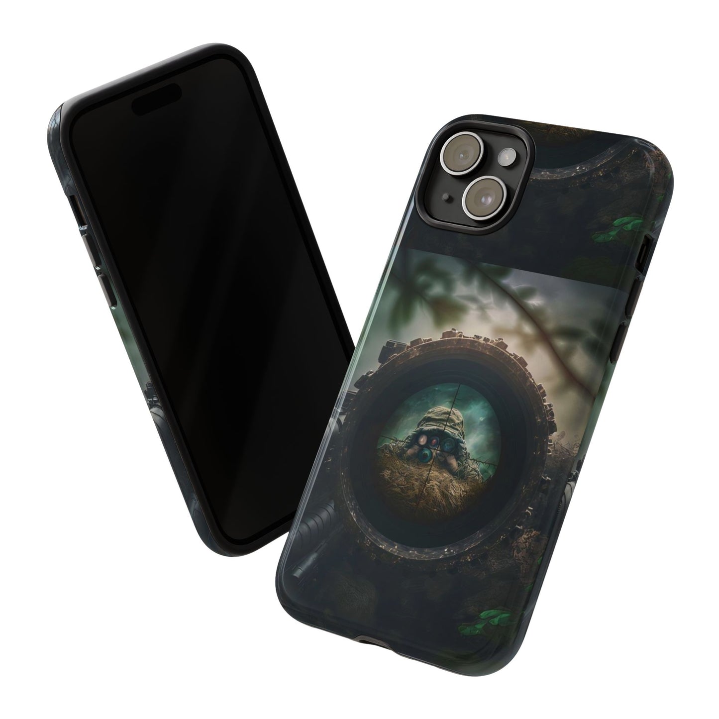 Sniper Scope Soldier Phone Case | Dual Layer Tough Cover  For iPhone