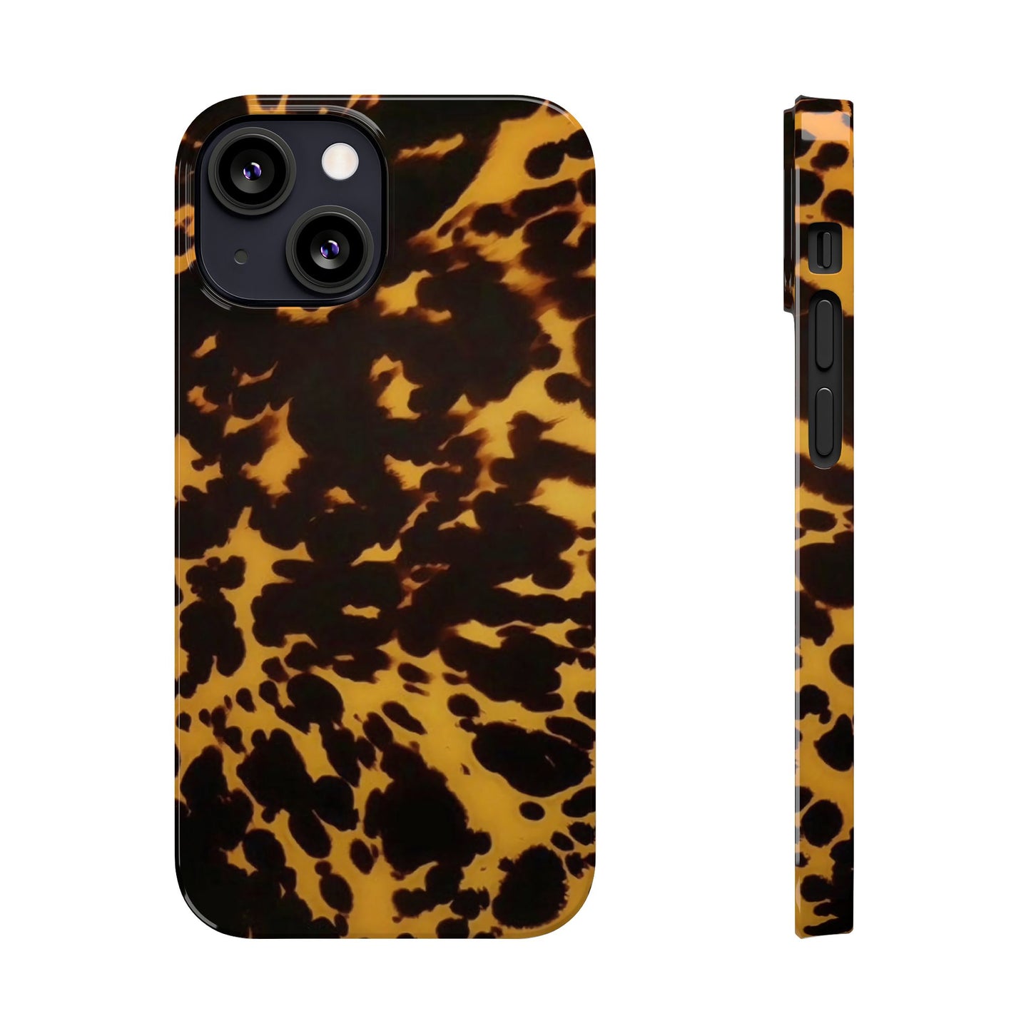 Two Tone Tortoiseshell iPhone Ultra Slim Cases, Glossy Finish