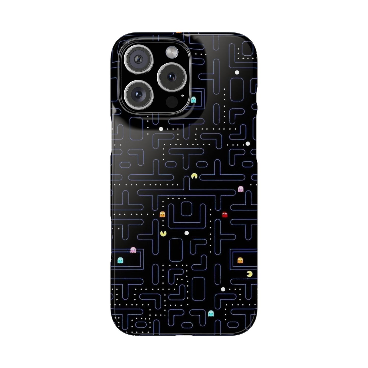 iPhone Slim Case, Pac Man Arcade Game Board Design, Glossy Finish