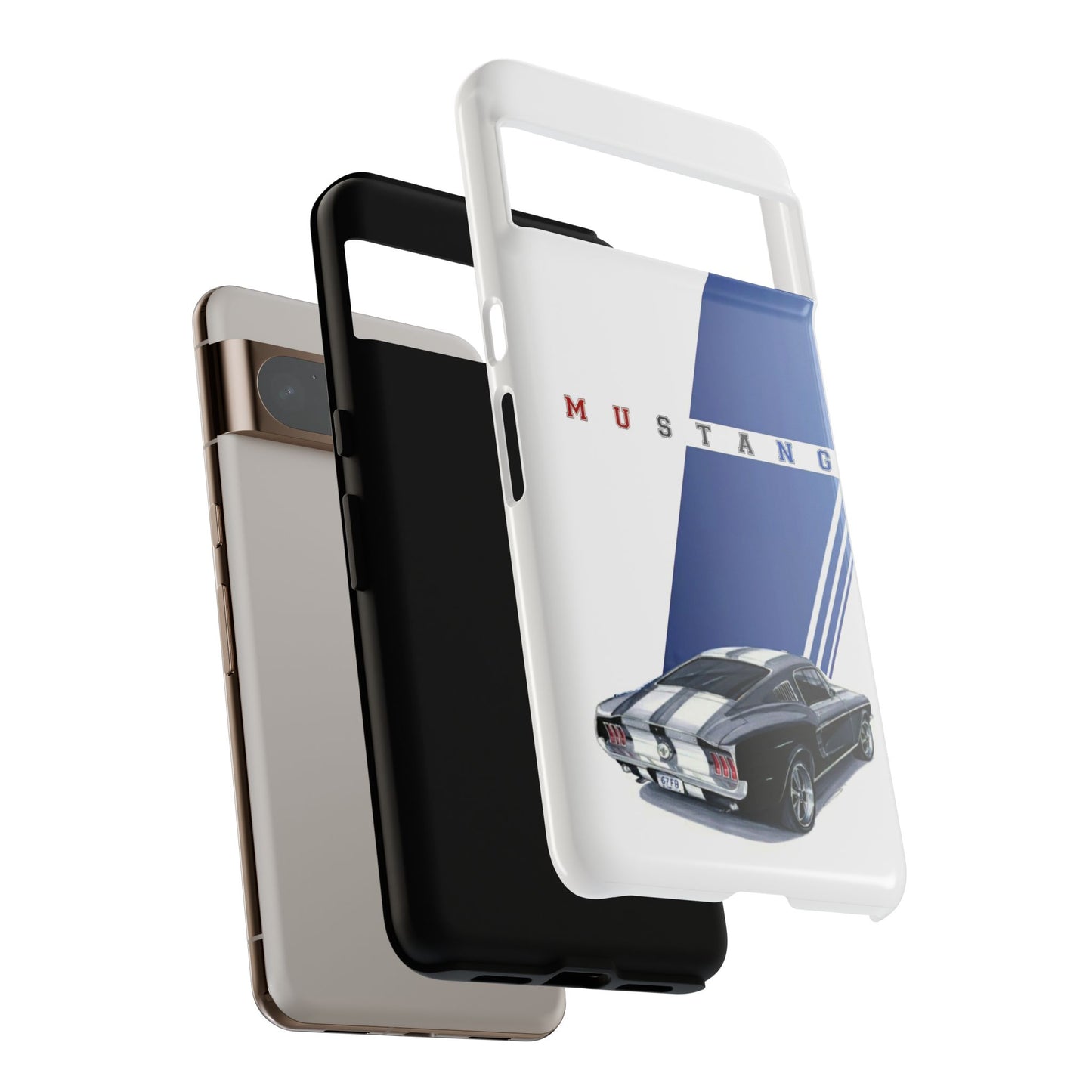Mustang Car Art Tough Cases For iPhones, Samsung Galaxy and Google Pixel