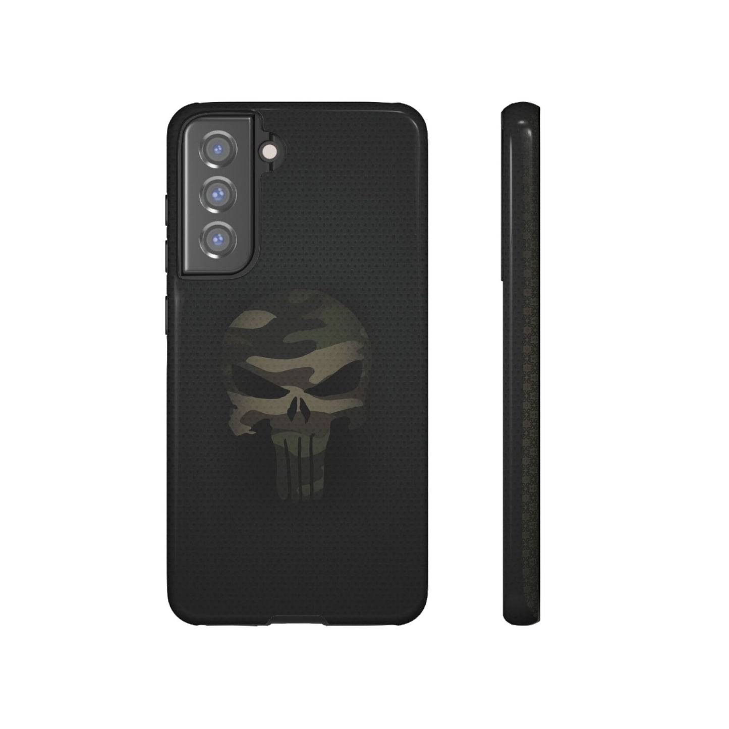 Camo Green Tough Case For iPhone, Samsung Galaxy, Jake Skull Punisher Graphic