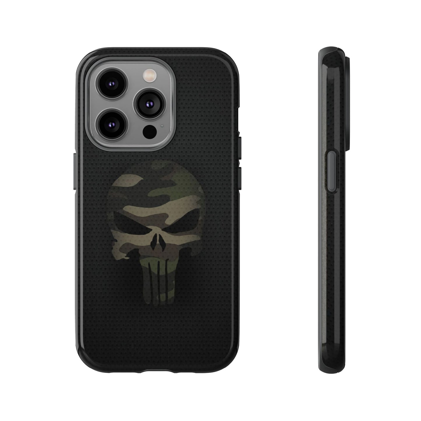 Camo Green Tough Case For iPhone, Samsung Galaxy, Pixel, Punisher Graphic