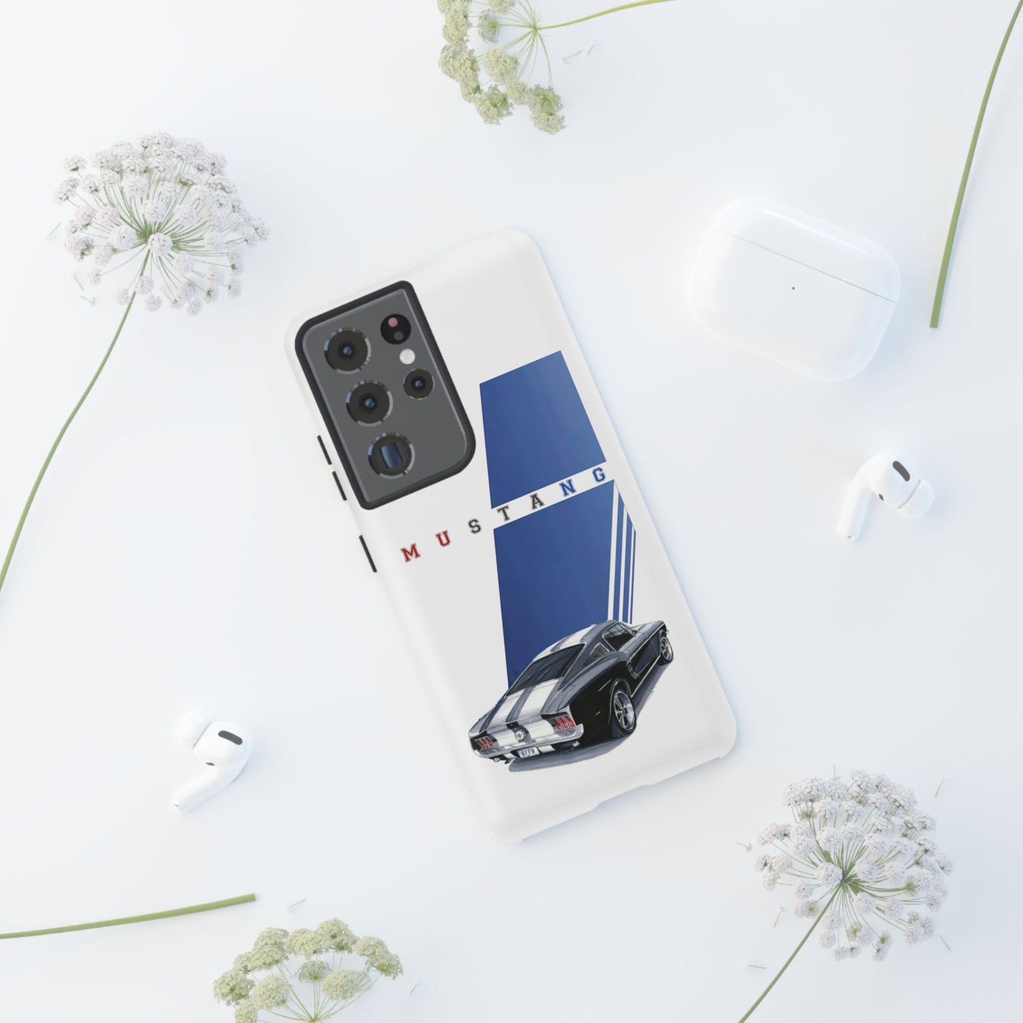 Mustang Car Art Tough Cases For iPhones, Samsung Galaxy and Google Pixel