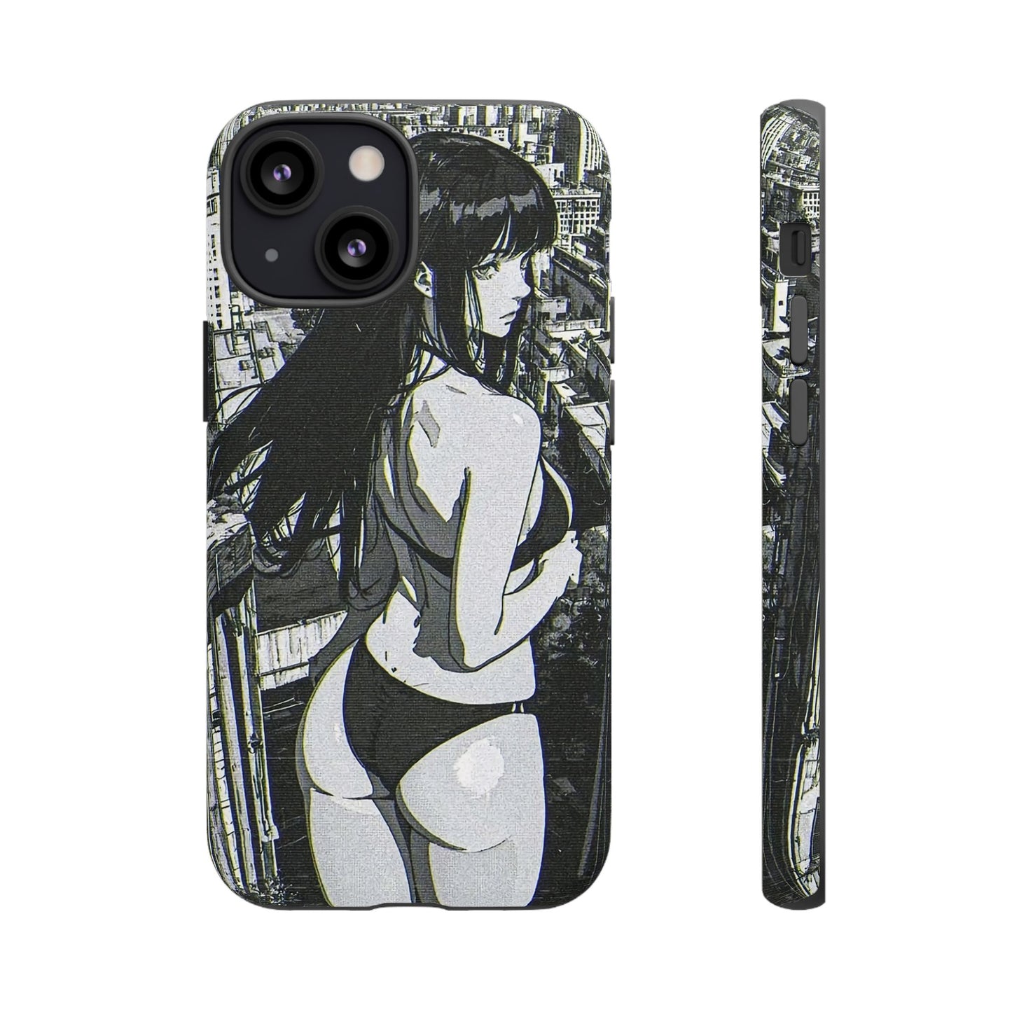 Tough Phone Case, Anime Manga Girl Bikini Design, iPhone, Galaxy, Google Pixel, Hentai Ecchi Art