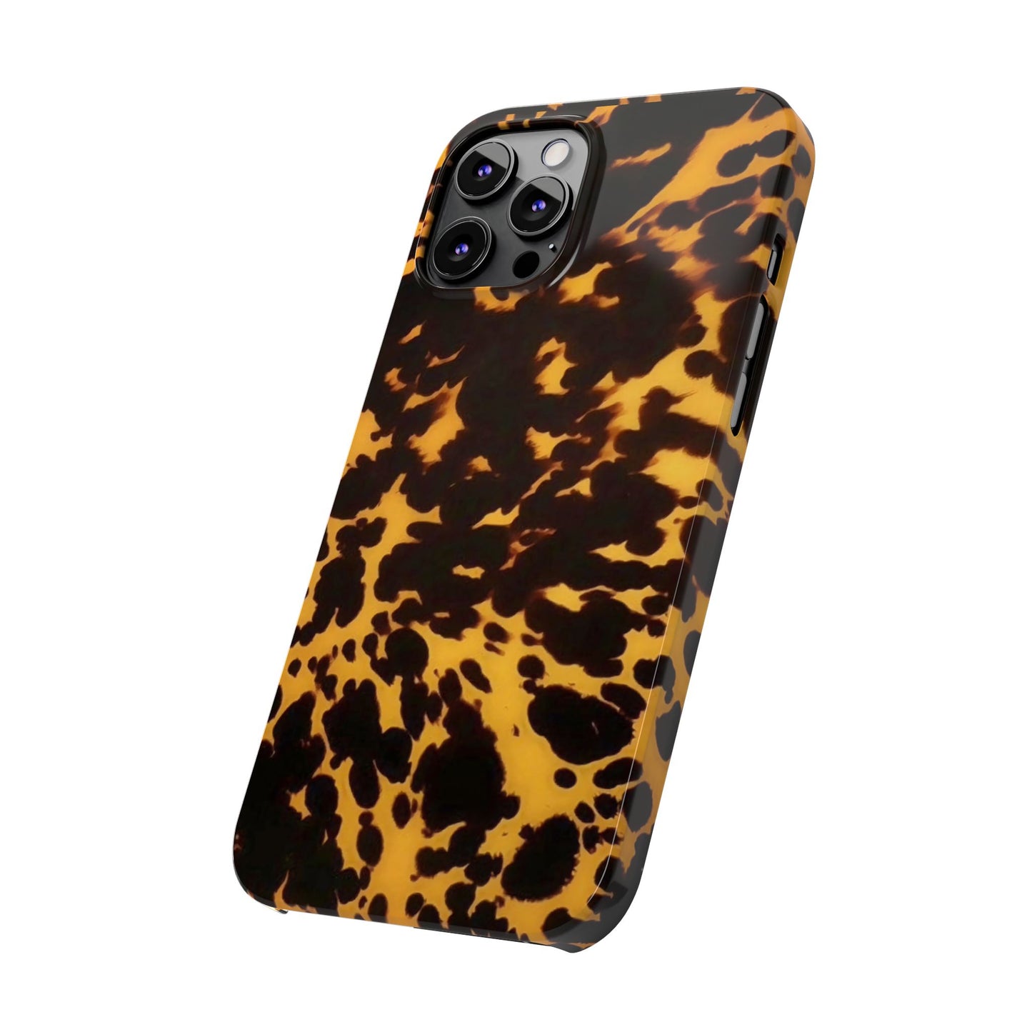 Two Tone Tortoiseshell iPhone Ultra Slim Cases, Glossy Finish