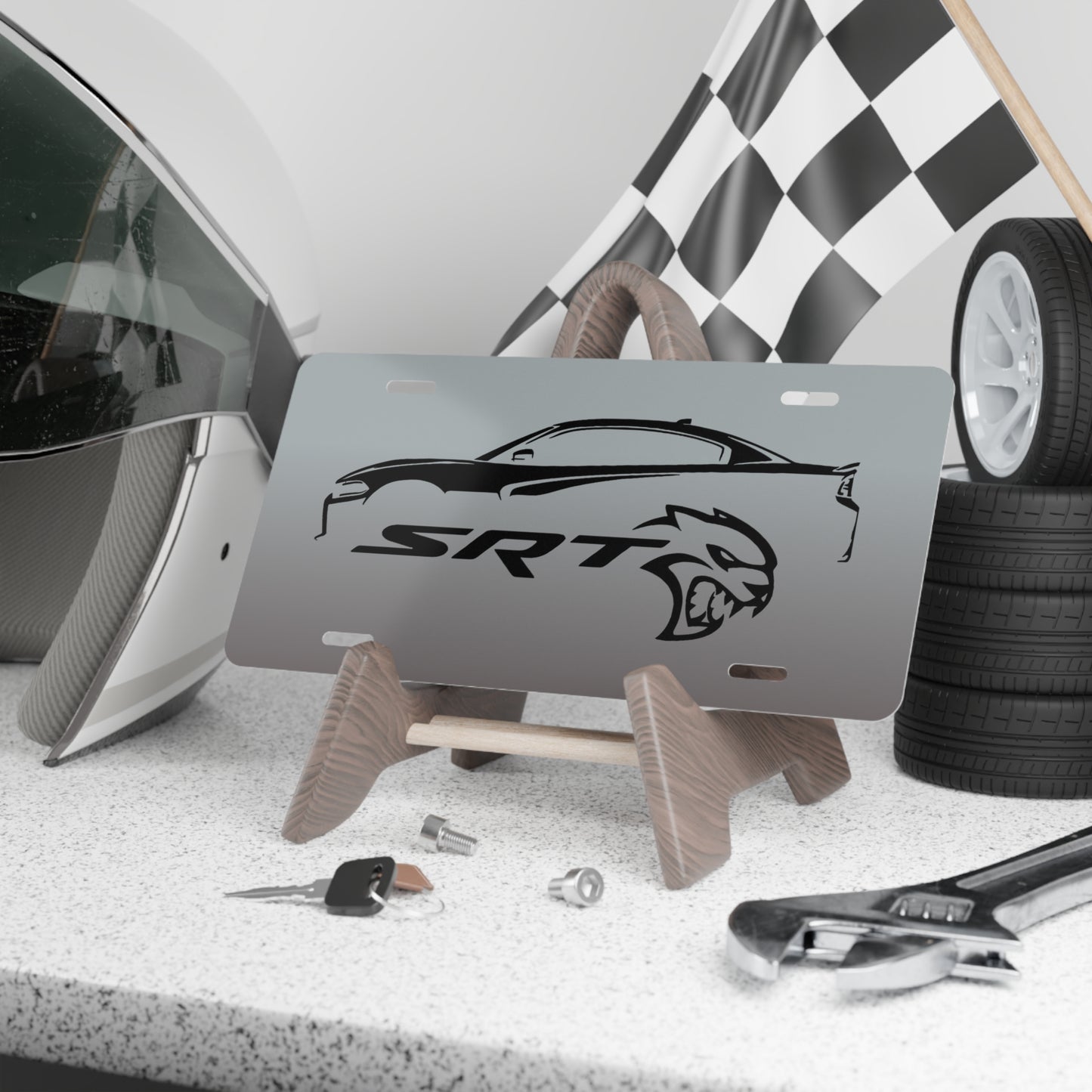 SRT HELLCAT Front Vanity License Plate, Car Decor