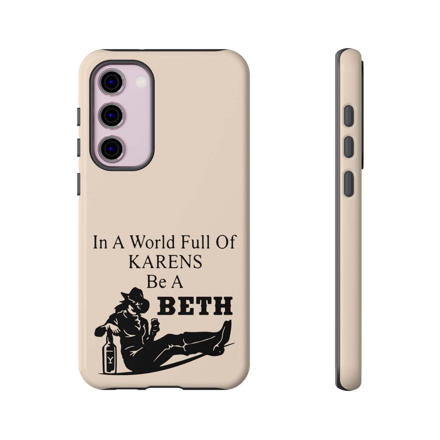 Peach Color Tough Phone Cases For iPhone, Samsung, Pixel, Cowgirl Inspired