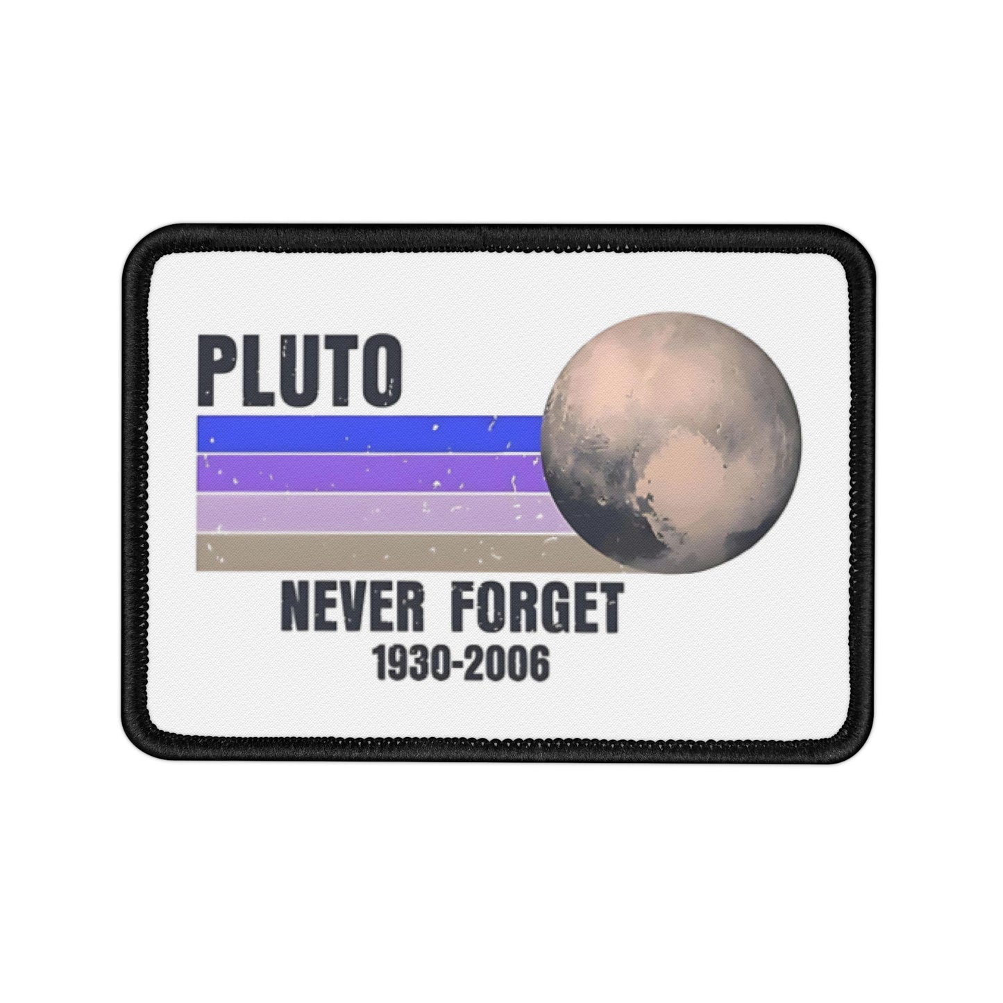 Pluto Iron-On Patches, Nostalgic Space Decor, Fun Accessories, Gifts for Nerd