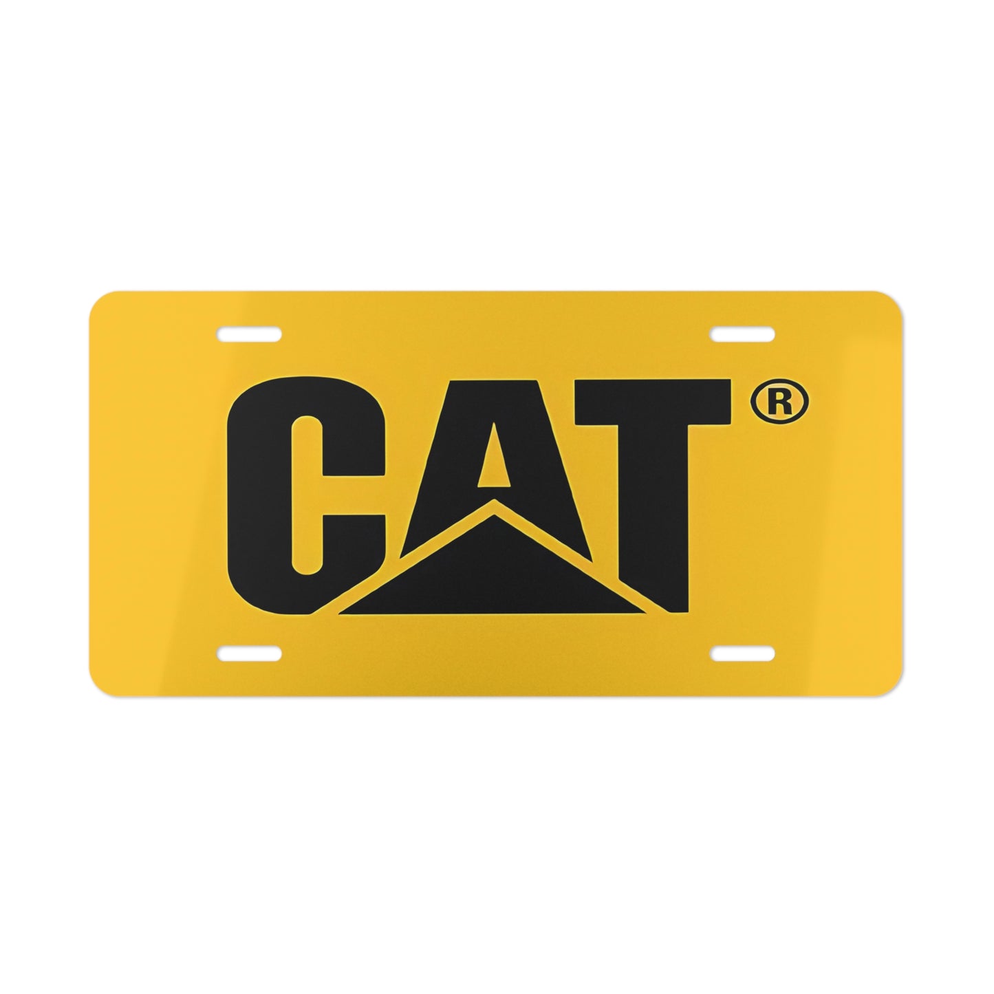 Yellow Cat Diesel, Vanity Front License Plate, Man Cave, Garage Art