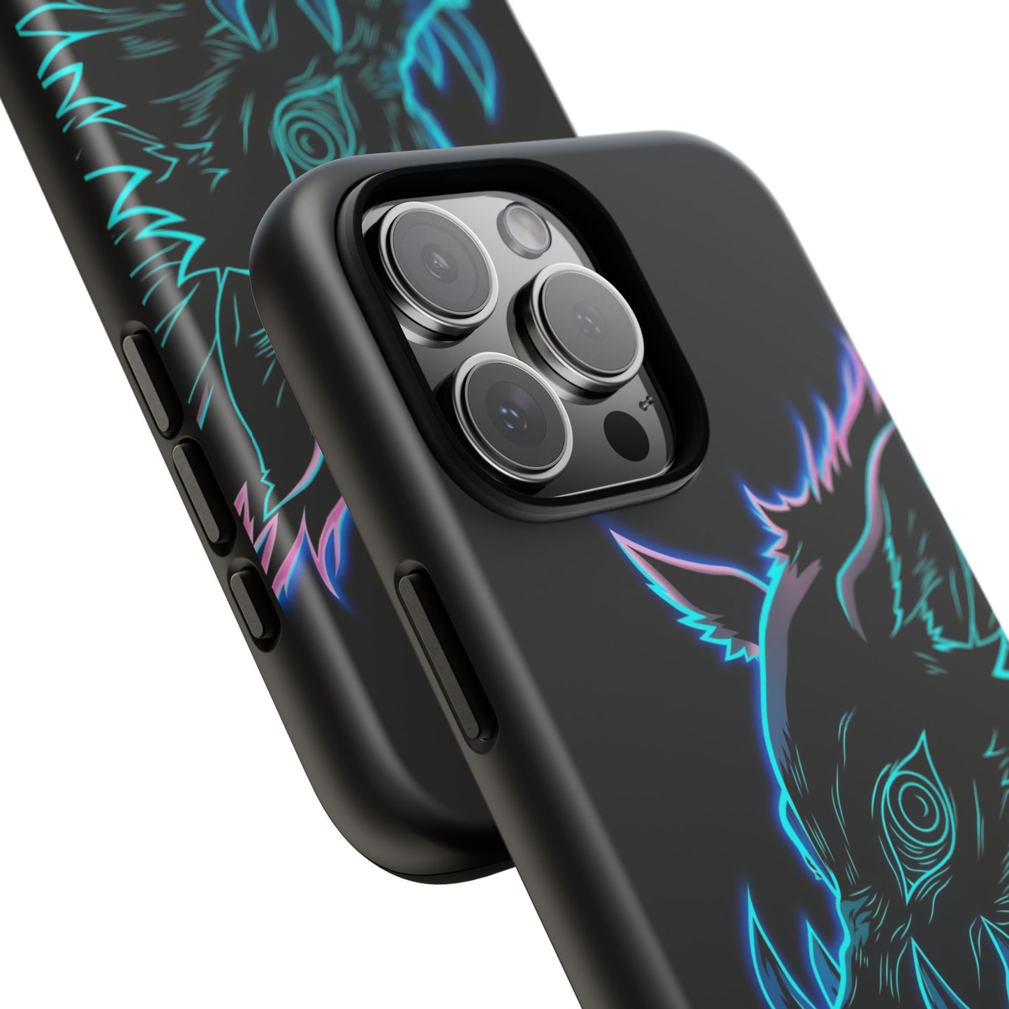 Tough Cases For iPhone, Galaxy, Anime Hashibira Beast Slayer Neon Design