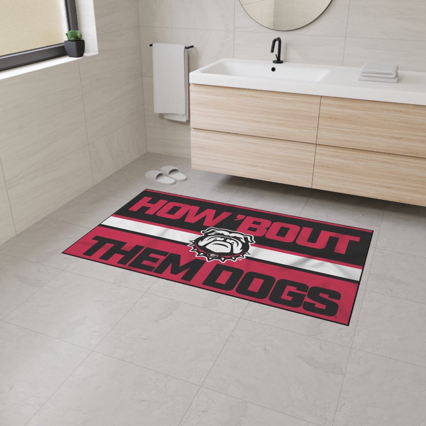 Bulldog-Themed Heavy Duty Floor Mat | Georgia Sports Decor, How Bout Them Bulldogs