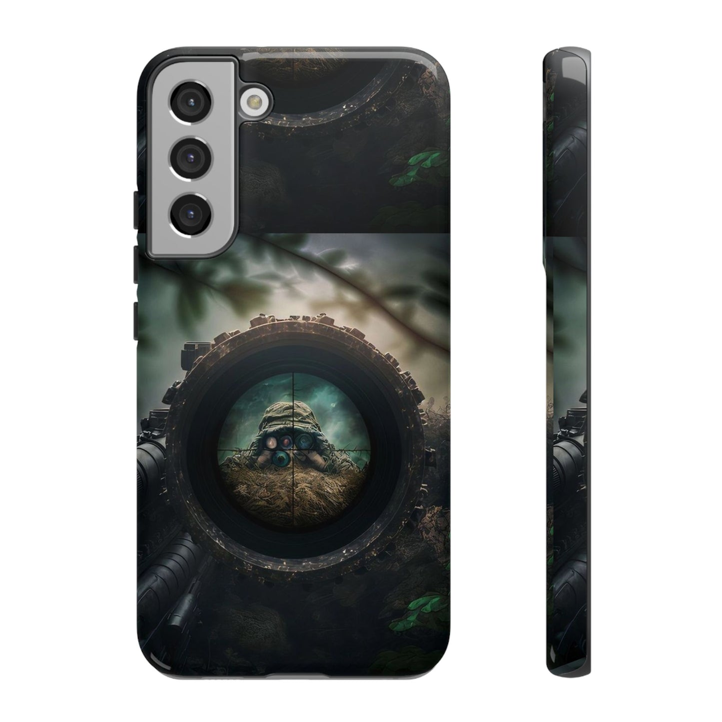 Sniper Scope Soldier Phone Case | Dual Layer Tough Cover  For iPhone