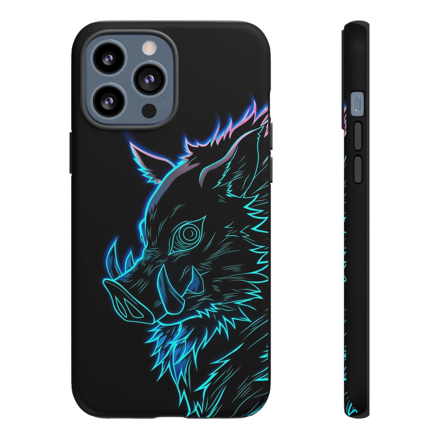 Tough Cases For iPhone, Galaxy, Anime Hashibira Beast Slayer Neon Design