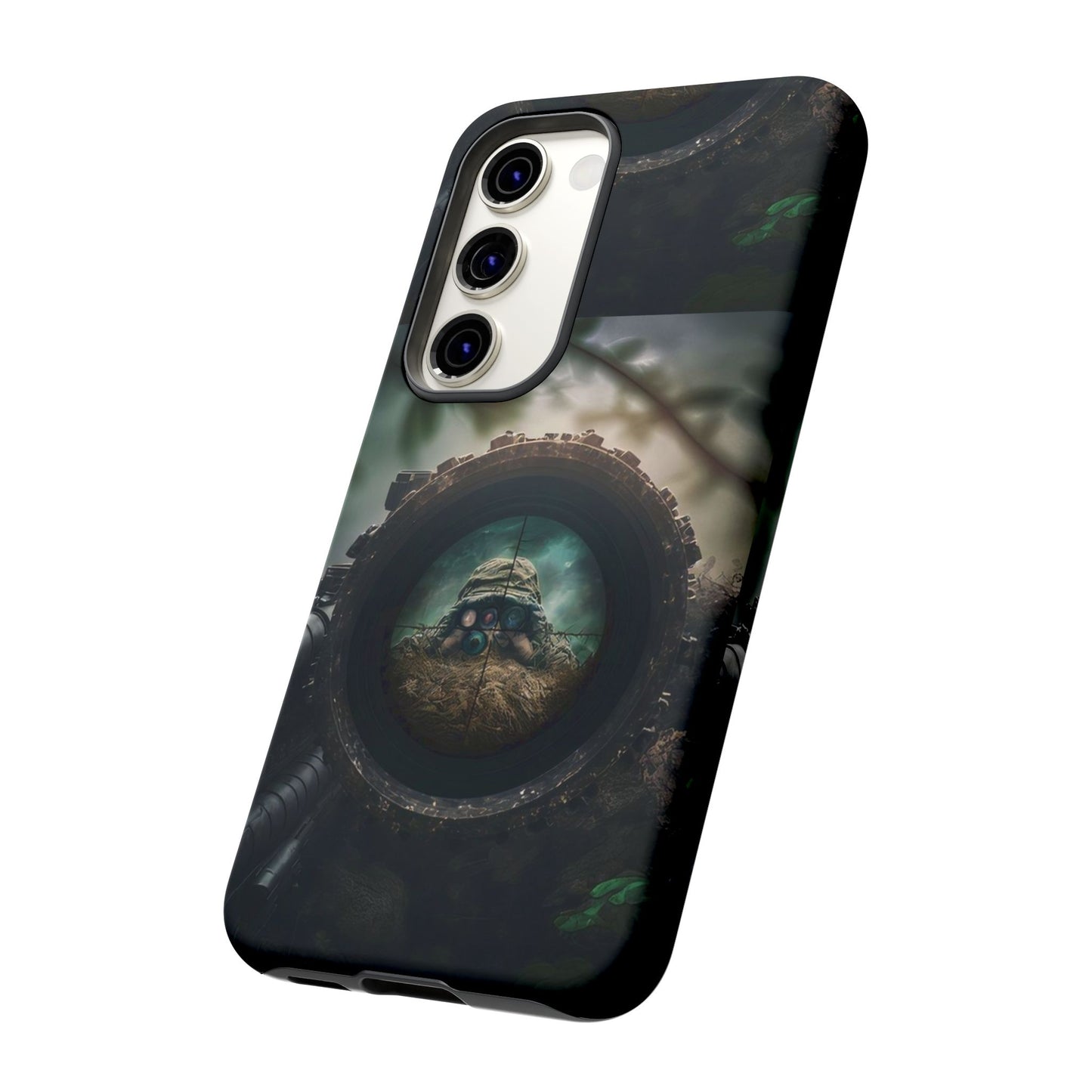 Sniper Scope Soldier Phone Case | Dual Layer Tough Cover  For iPhone