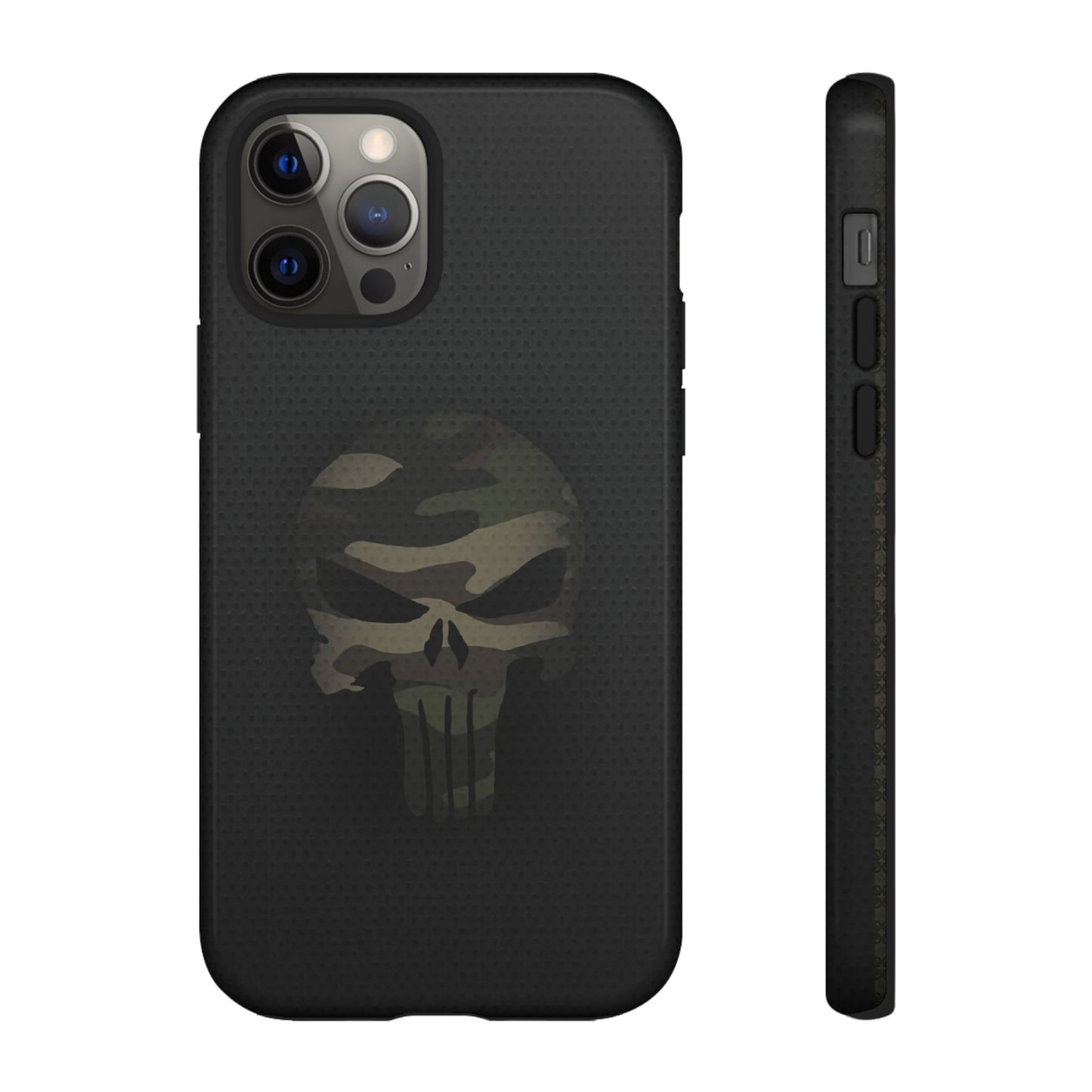 Camo Green Tough Case For iPhone, Samsung Galaxy, Jake Skull Punisher Graphic