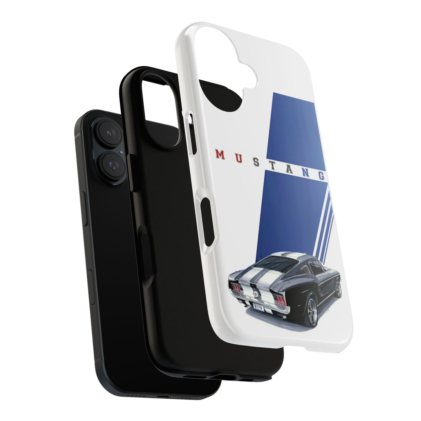 Mustang Car Art Tough Cases For iPhones, Samsung Galaxy and Google Pixel