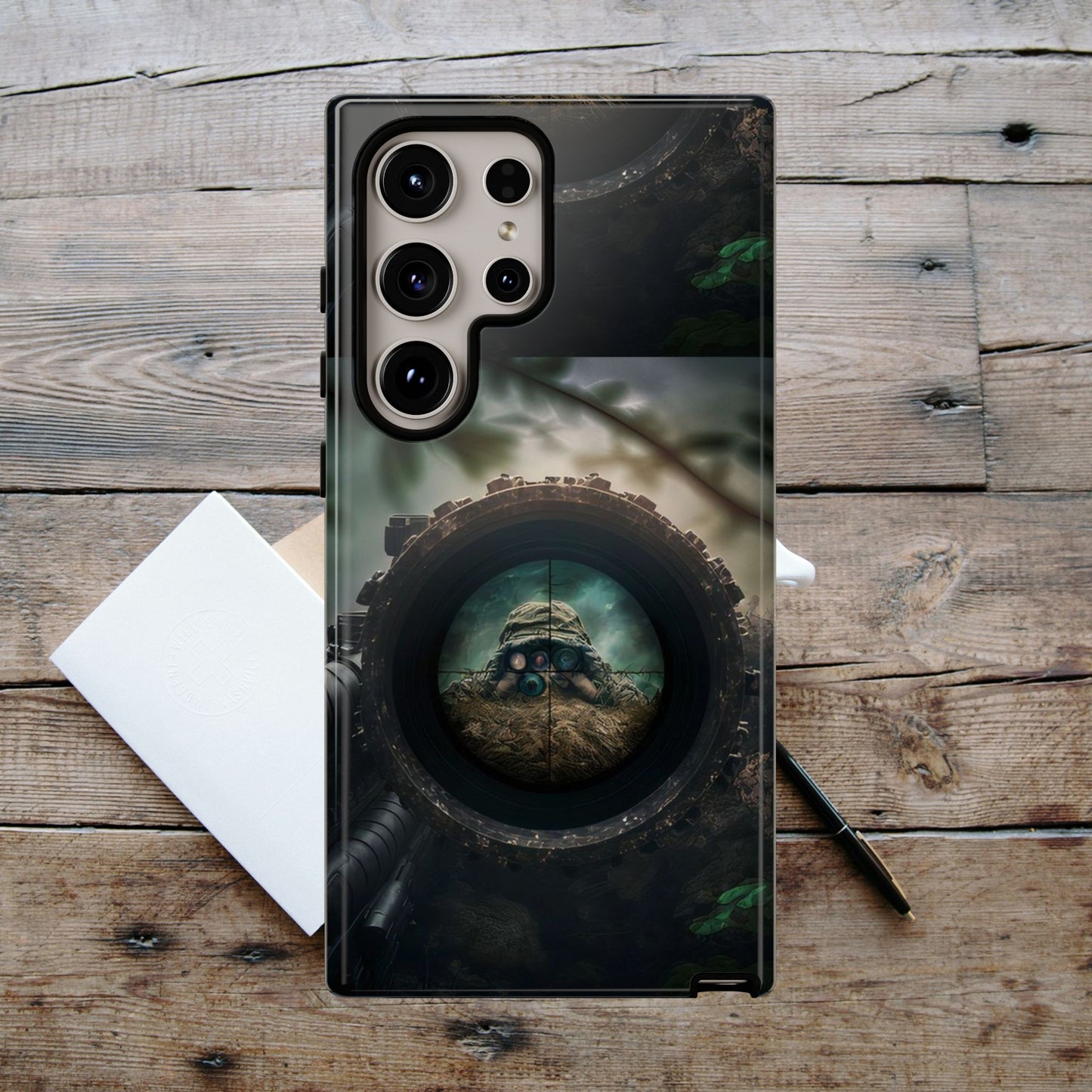 Sniper Scope Soldier Phone Case | Dual Layer Tough Cover  For iPhone
