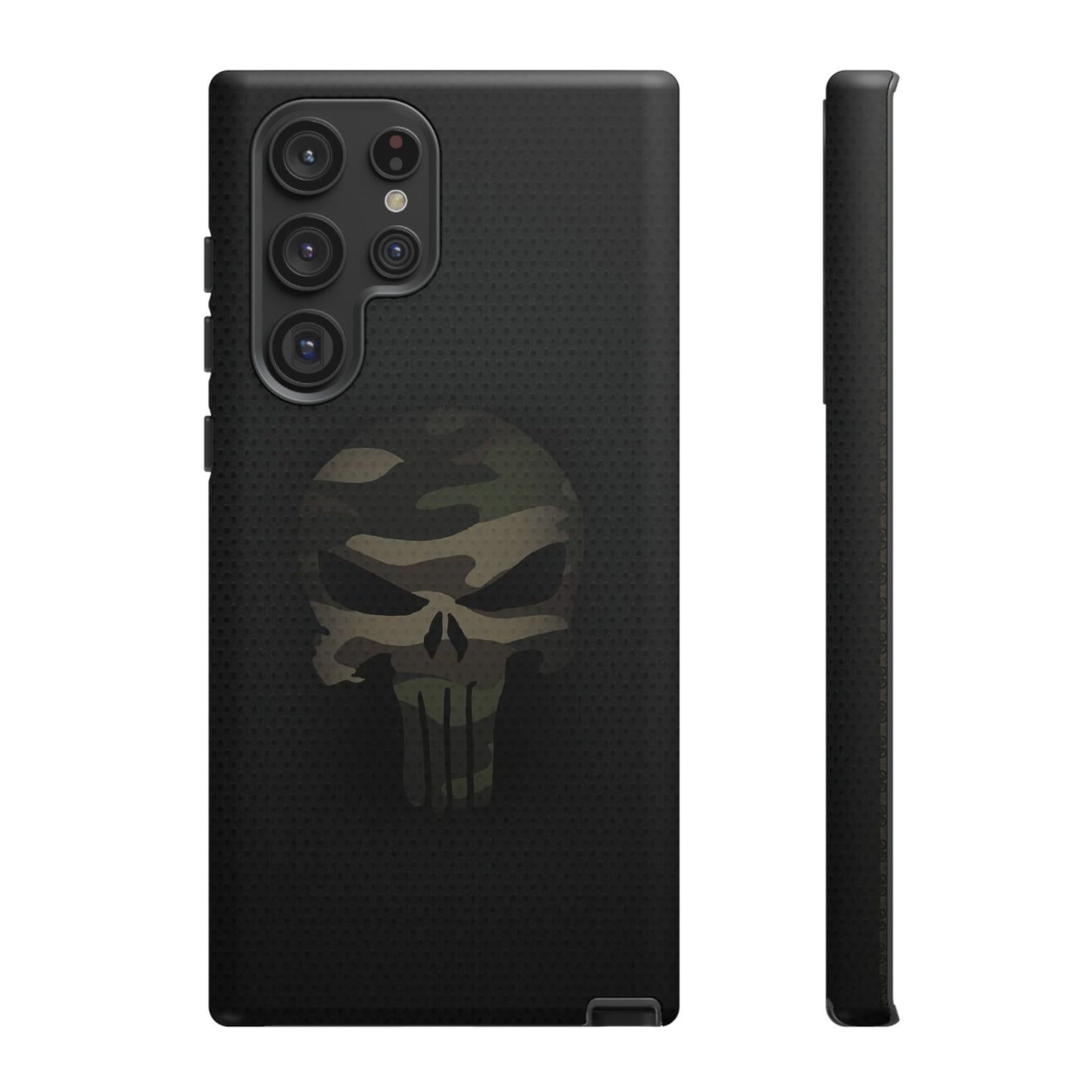 Camo Green Tough Case For iPhone, Samsung Galaxy, Jake Skull Punisher Graphic