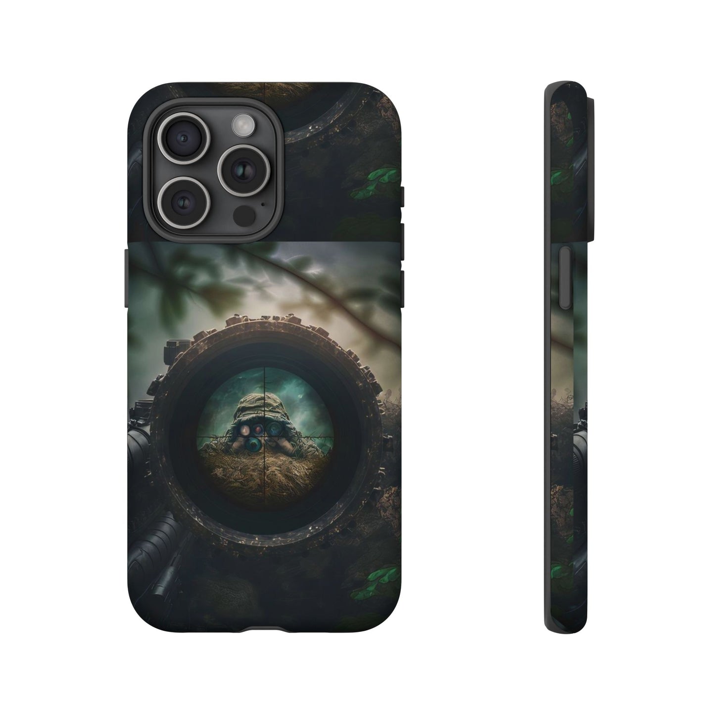 Sniper Scope Soldier Phone Case | Dual Layer Tough Cover  For iPhone