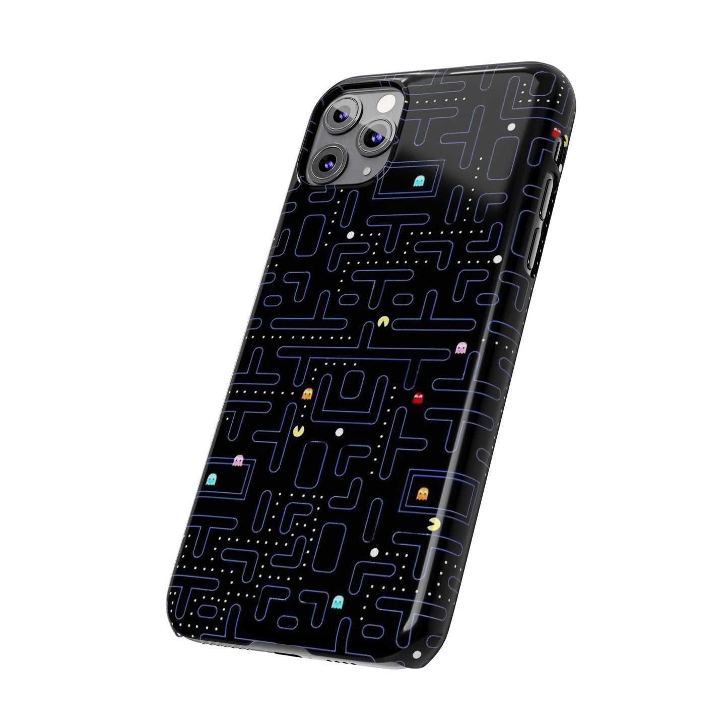 iPhone Slim Case, Pac Man Arcade Game Board Design, Glossy Finish