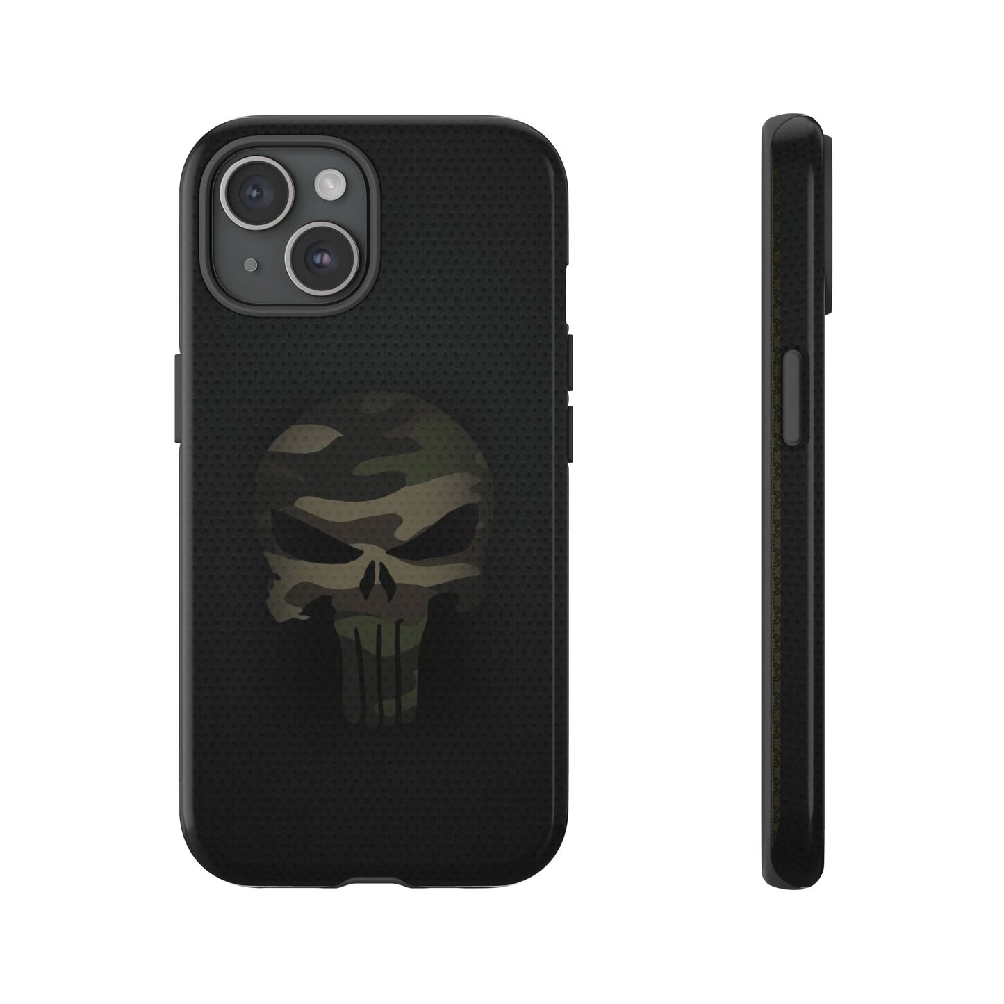 Camo Green Tough Case For iPhone, Samsung Galaxy, Jake Skull Punisher Graphic