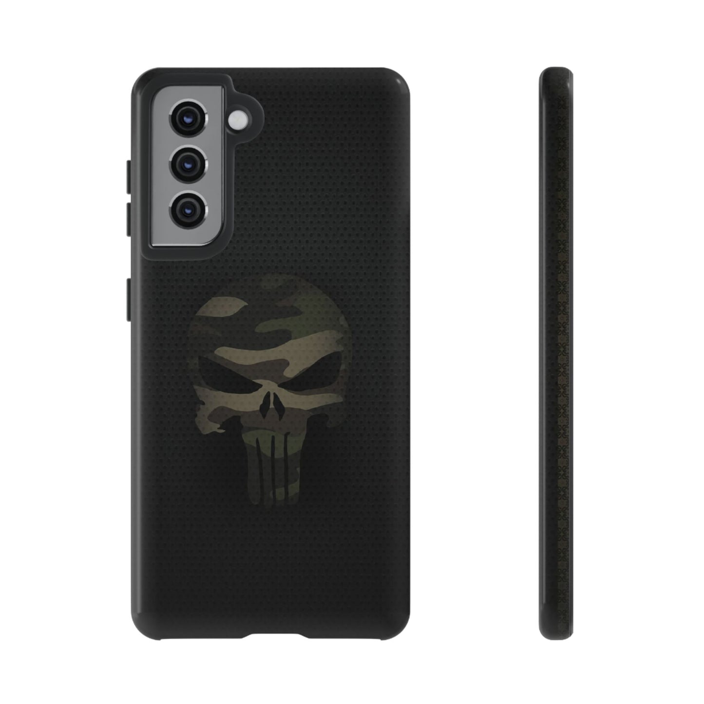 Camo Green Tough Case For iPhone, Samsung Galaxy, Pixel, Punisher Graphic