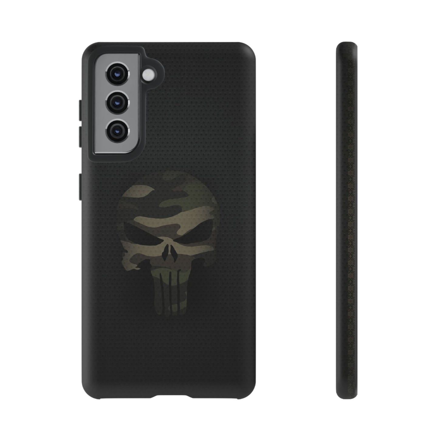 Camo Green Tough Case For iPhone, Samsung Galaxy, Jake Skull Punisher Graphic