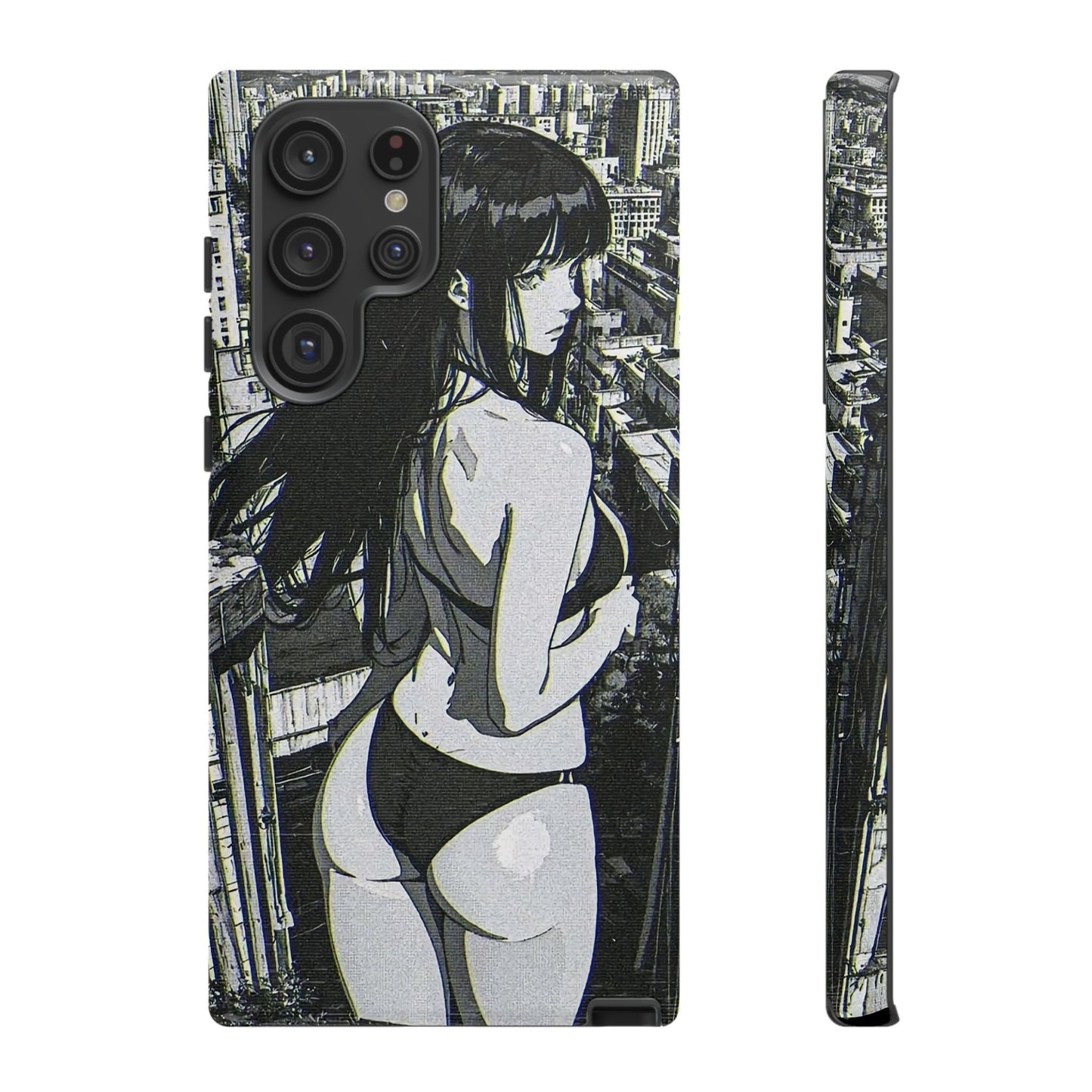 Tough Phone Case, Anime Manga Girl Bikini Design, iPhone, Galaxy, Google Pixel, Hentai Ecchi Art