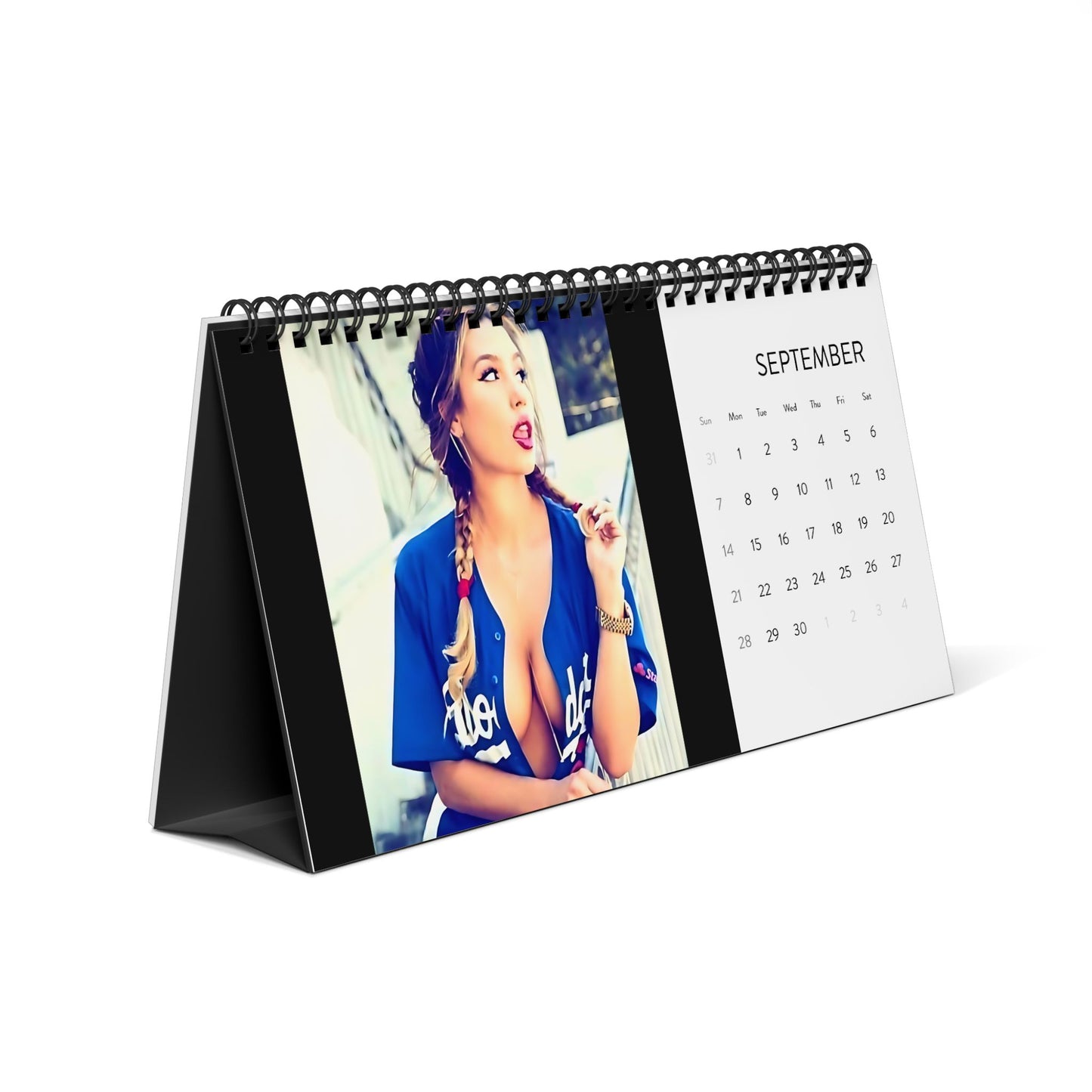 2025 Desktop Calendar Dodgers Nation Girls - Pro Baseball Theme