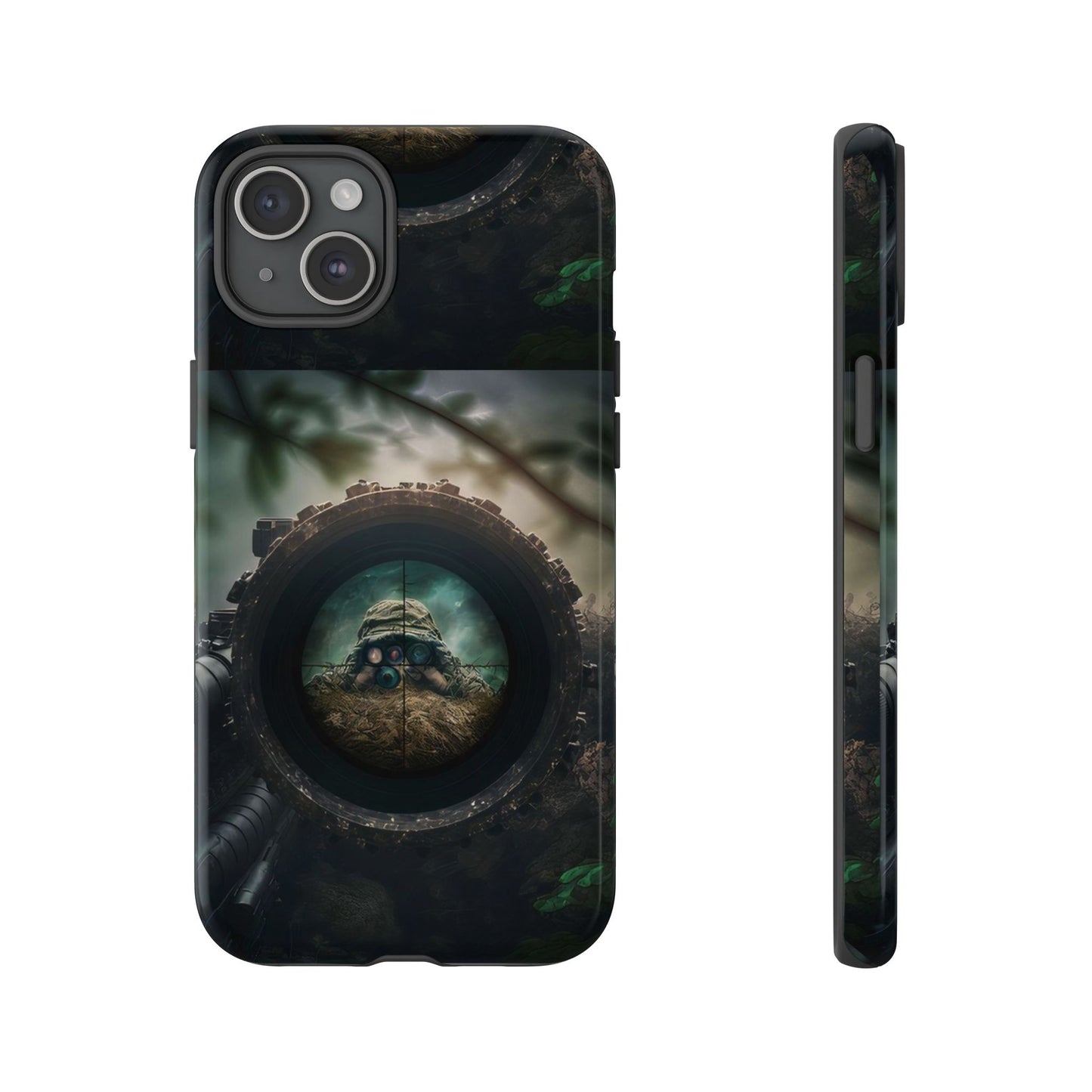 Sniper Scope Soldier Phone Case | Dual Layer Tough Cover  For iPhone