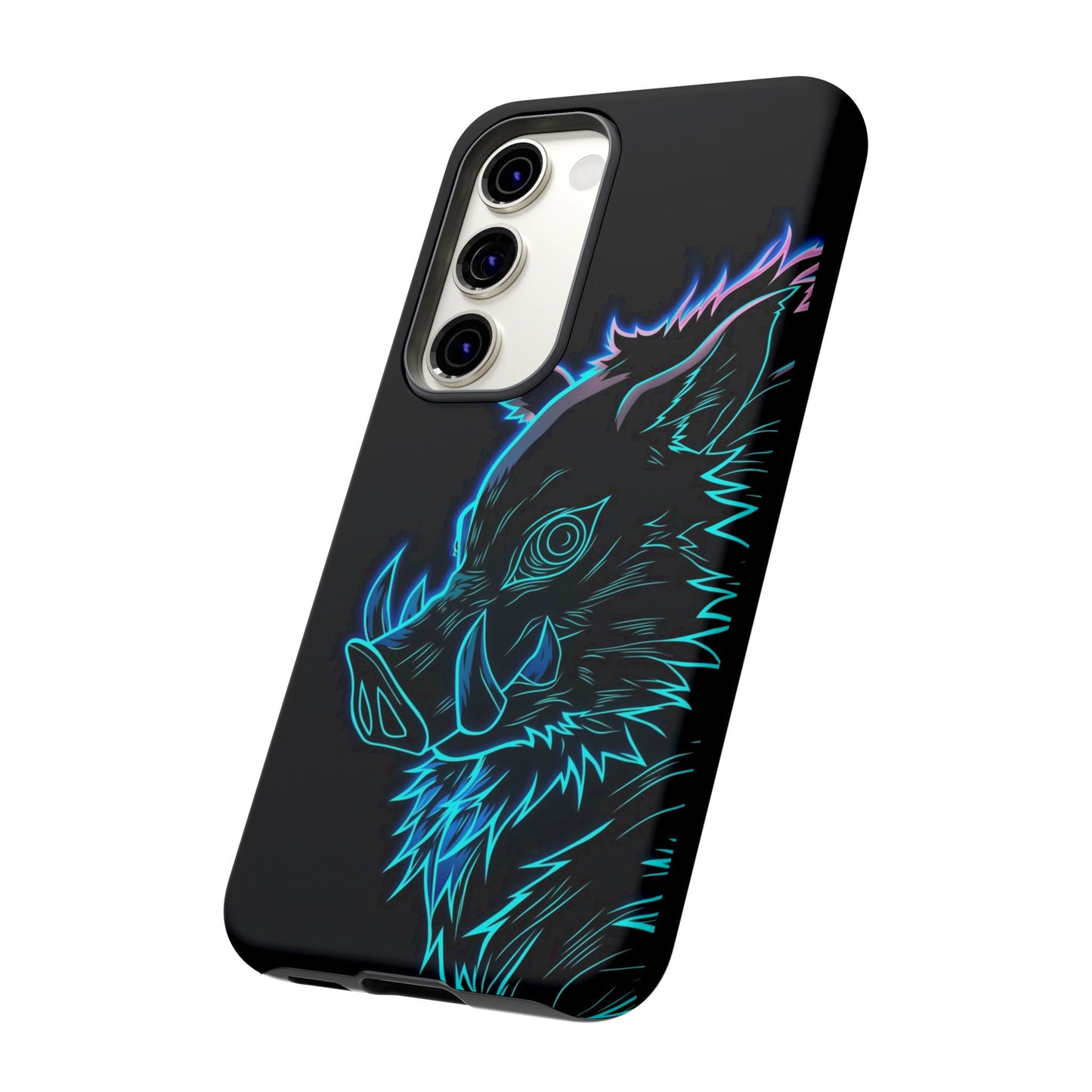 Tough Cases For iPhone, Galaxy, Anime Hashibira Beast Slayer Neon Design